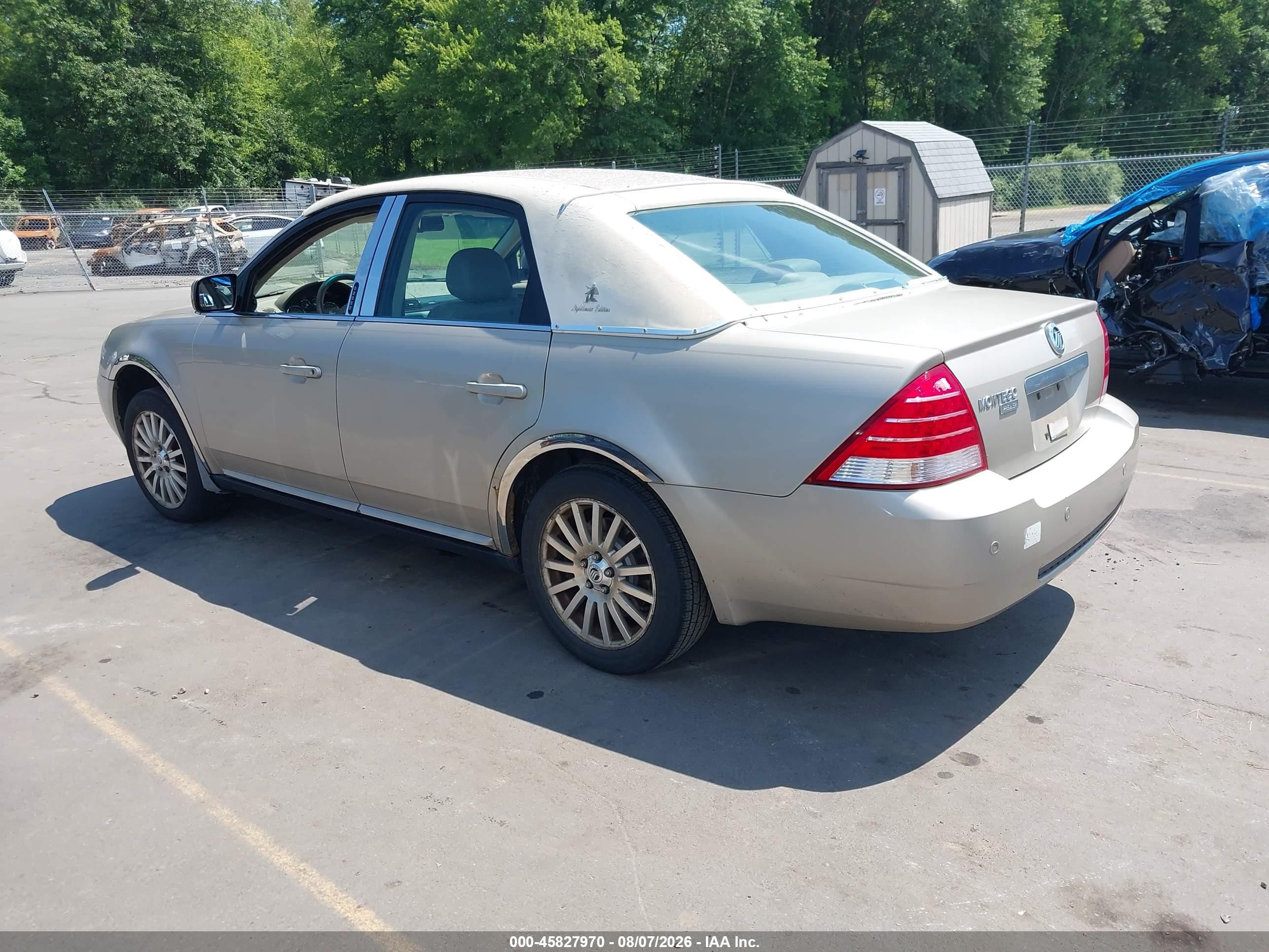 2006 Mercury Montego Premier Золотой vin: 1MEHM42196G610675