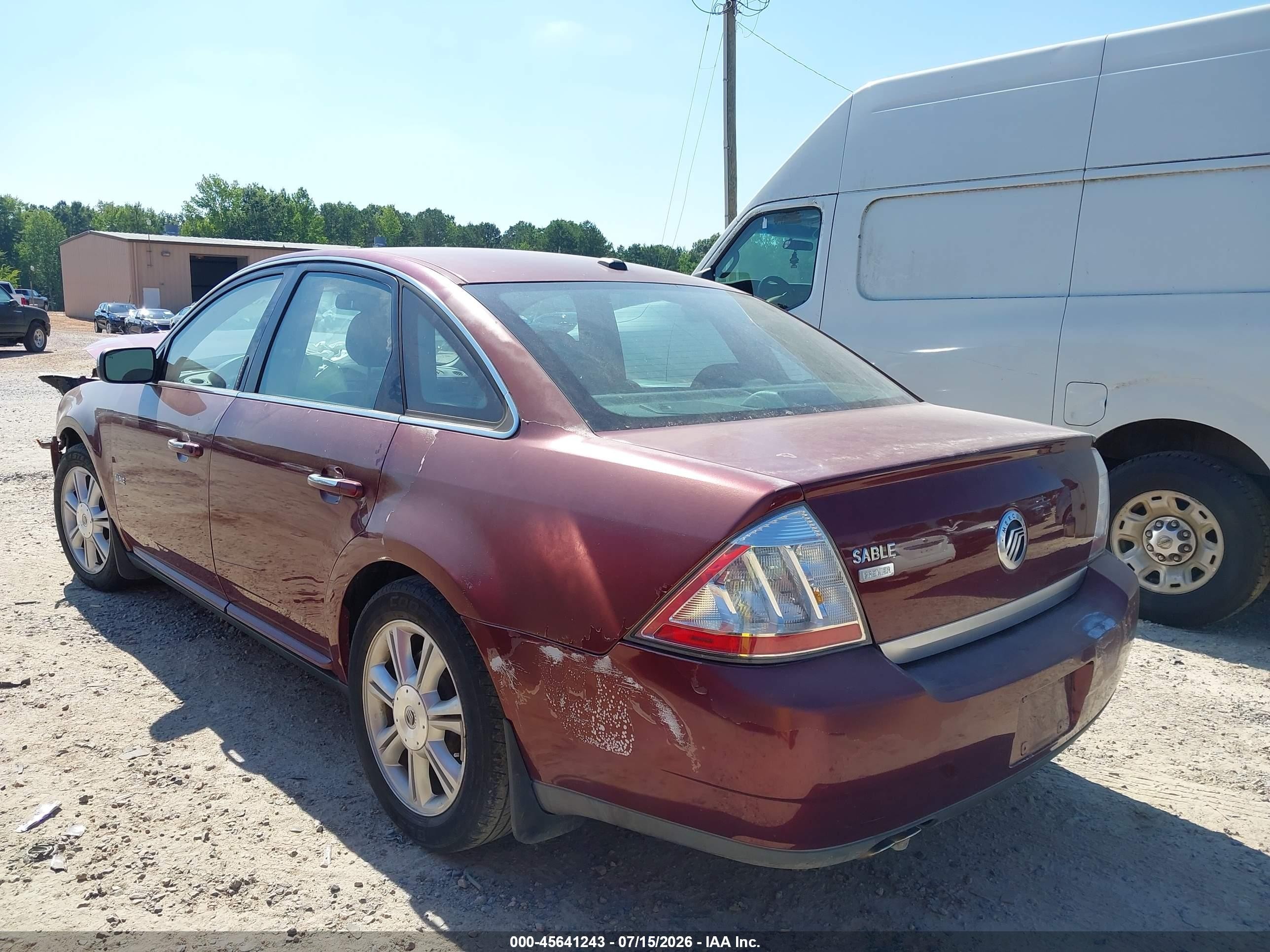 2008 Mercury Sable Premier Темно-бордовый vin: 1MEHM42W08G622387