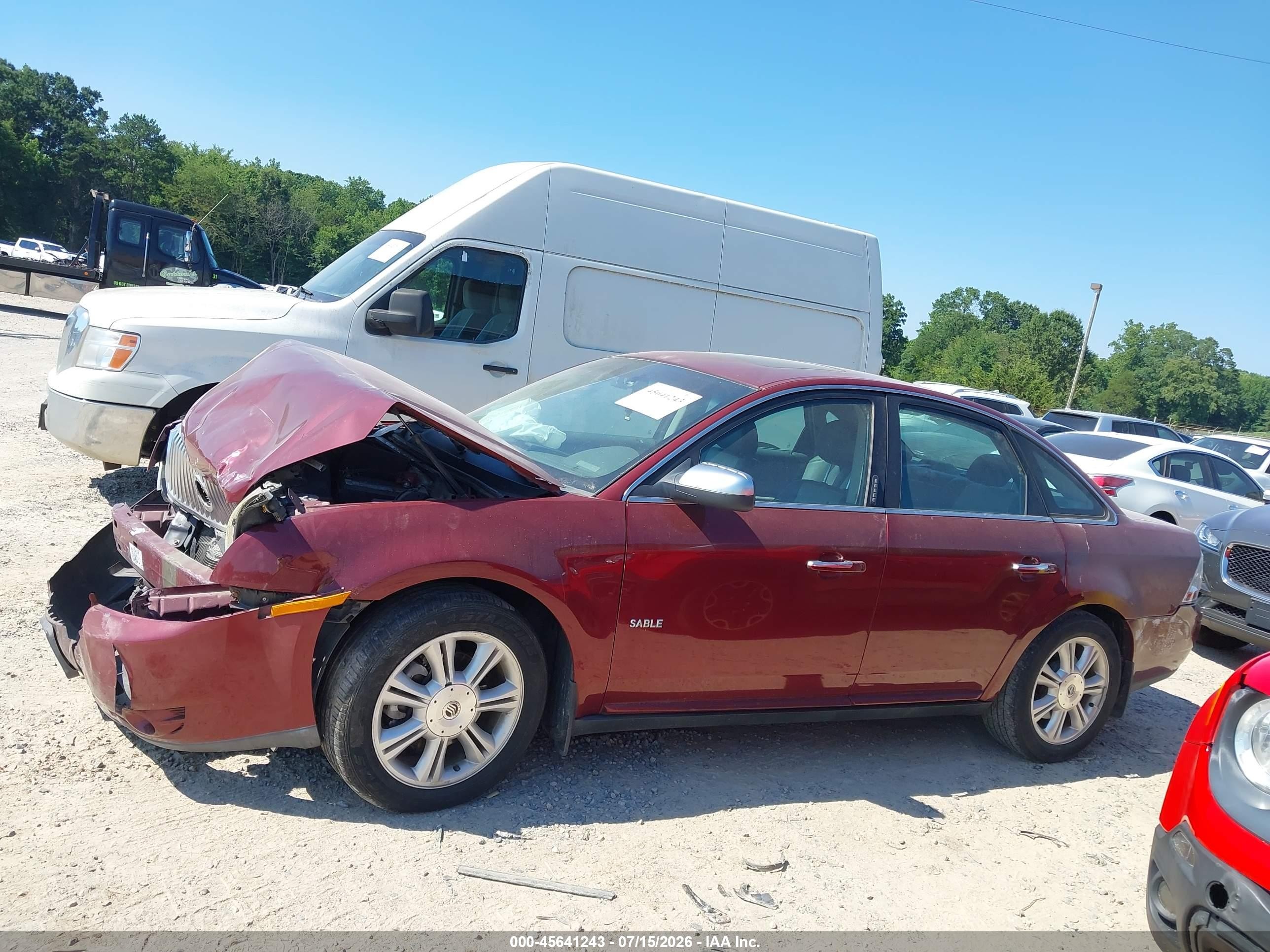 2008 Mercury Sable Premier Темно-бордовый vin: 1MEHM42W08G622387