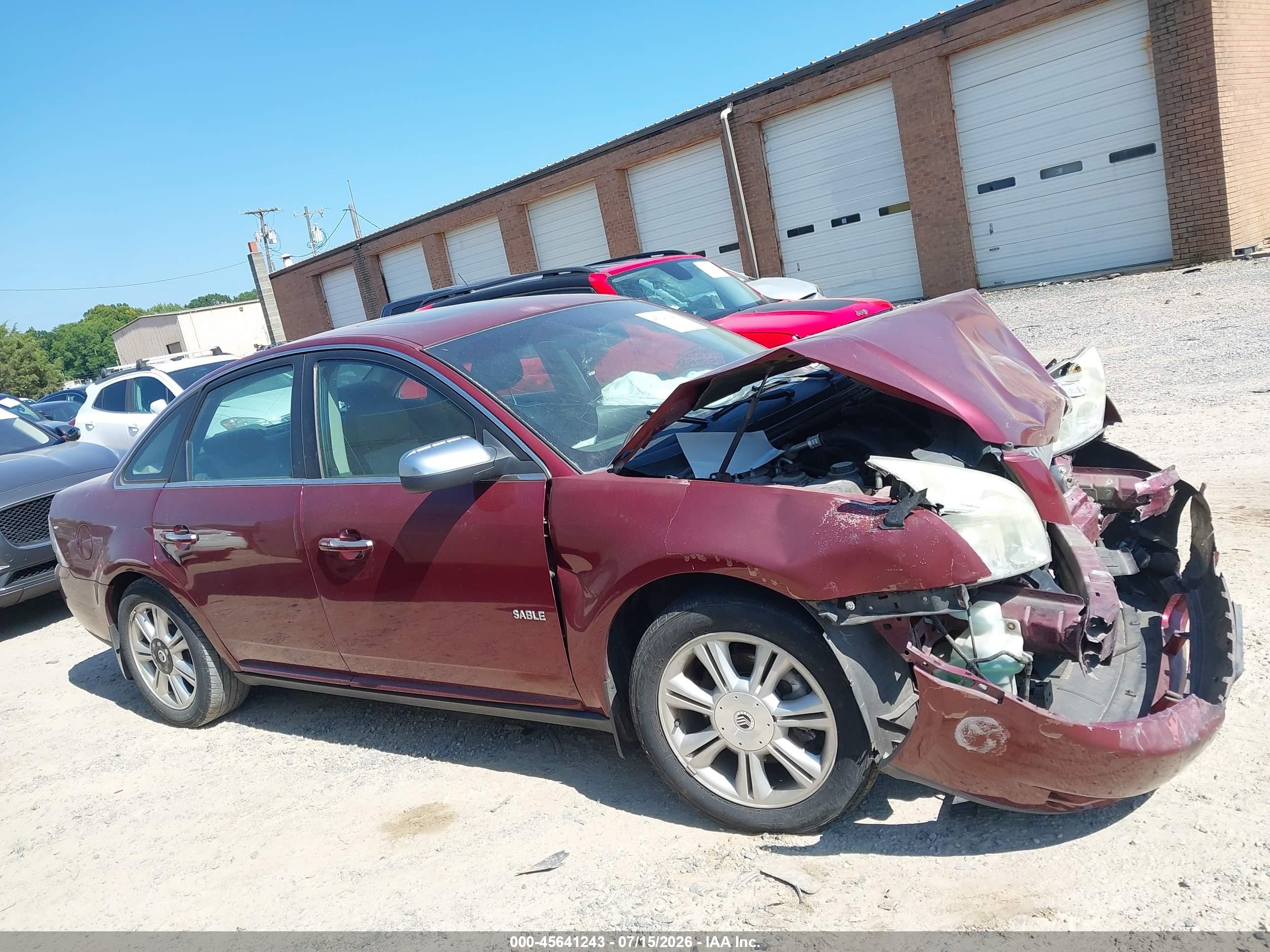 2008 Mercury Sable Premier Темно-бордовый vin: 1MEHM42W08G622387