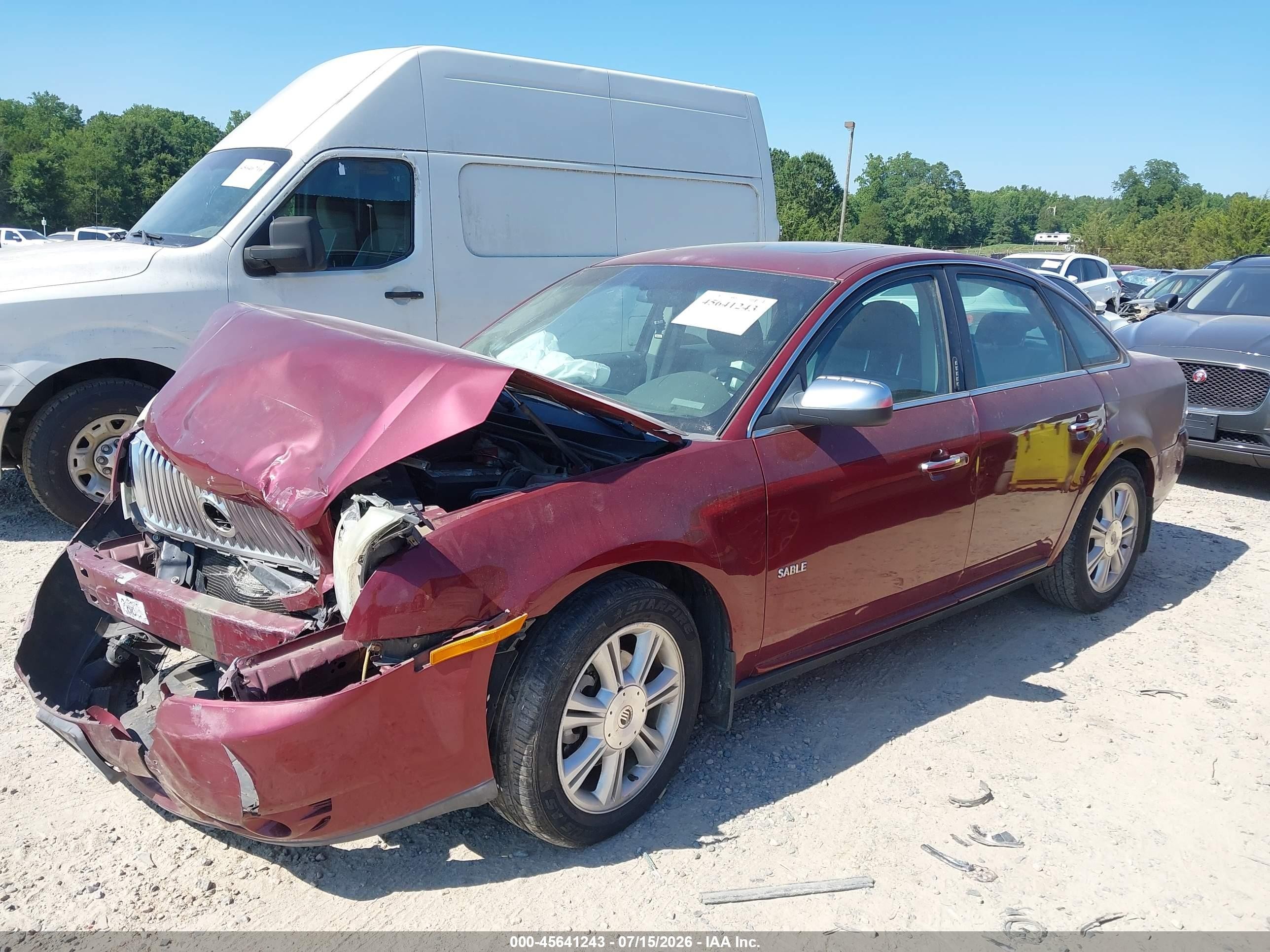 2008 Mercury Sable Premier Темно-бордовый vin: 1MEHM42W08G622387
