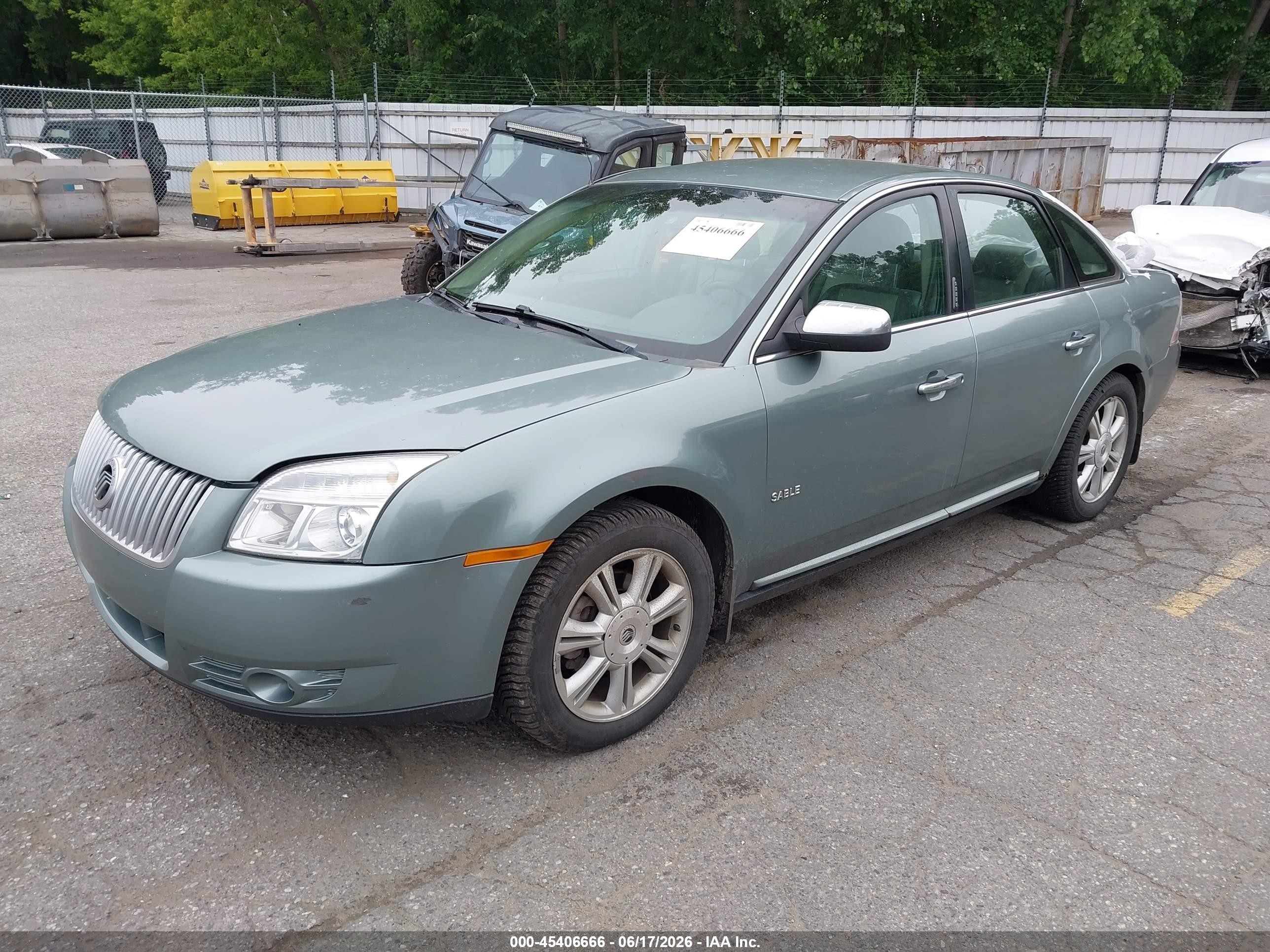 2008 Mercury Sable Premier Green vin: 1MEHM42W28G602111