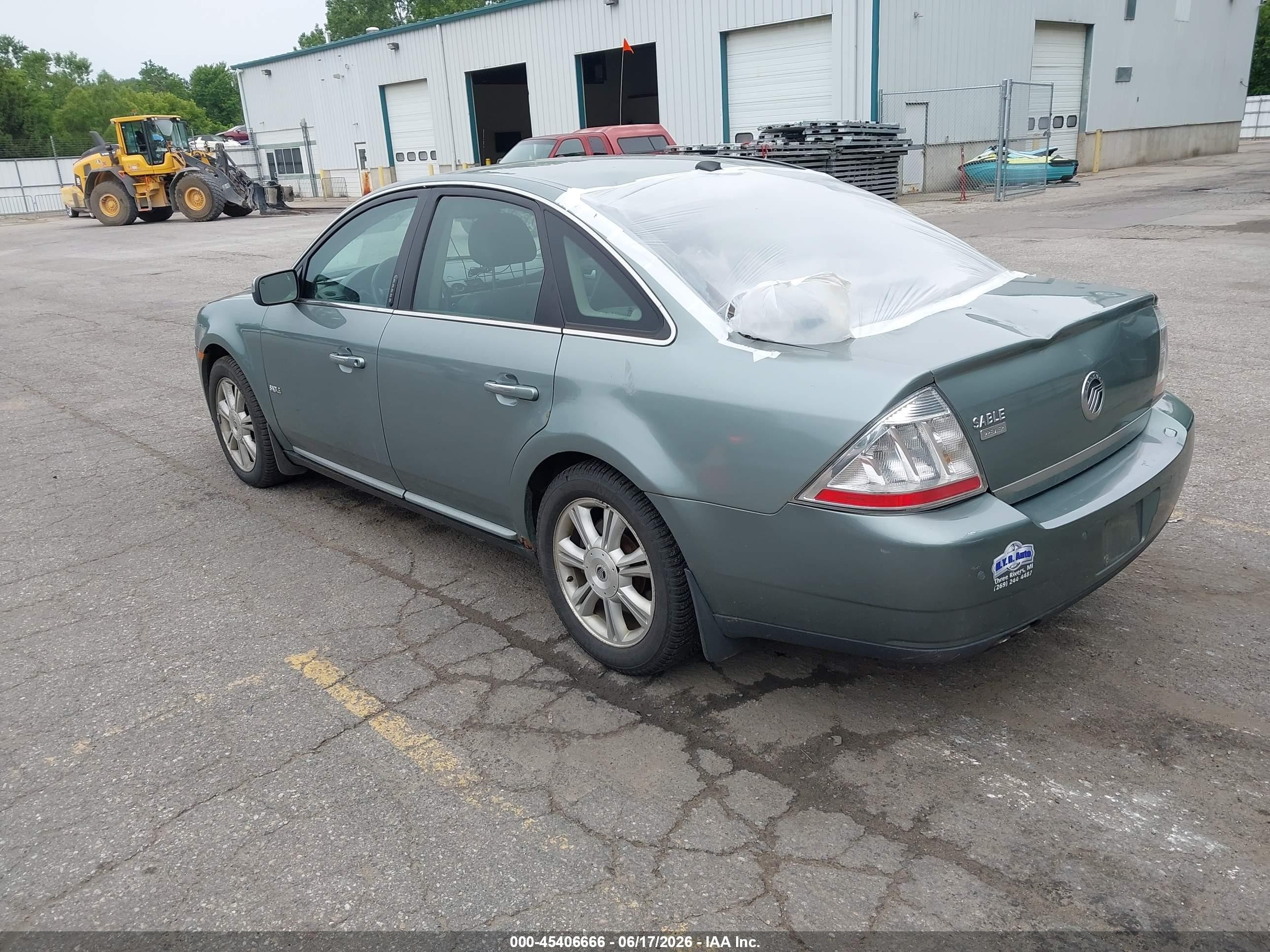 2008 Mercury Sable Premier Green vin: 1MEHM42W28G602111