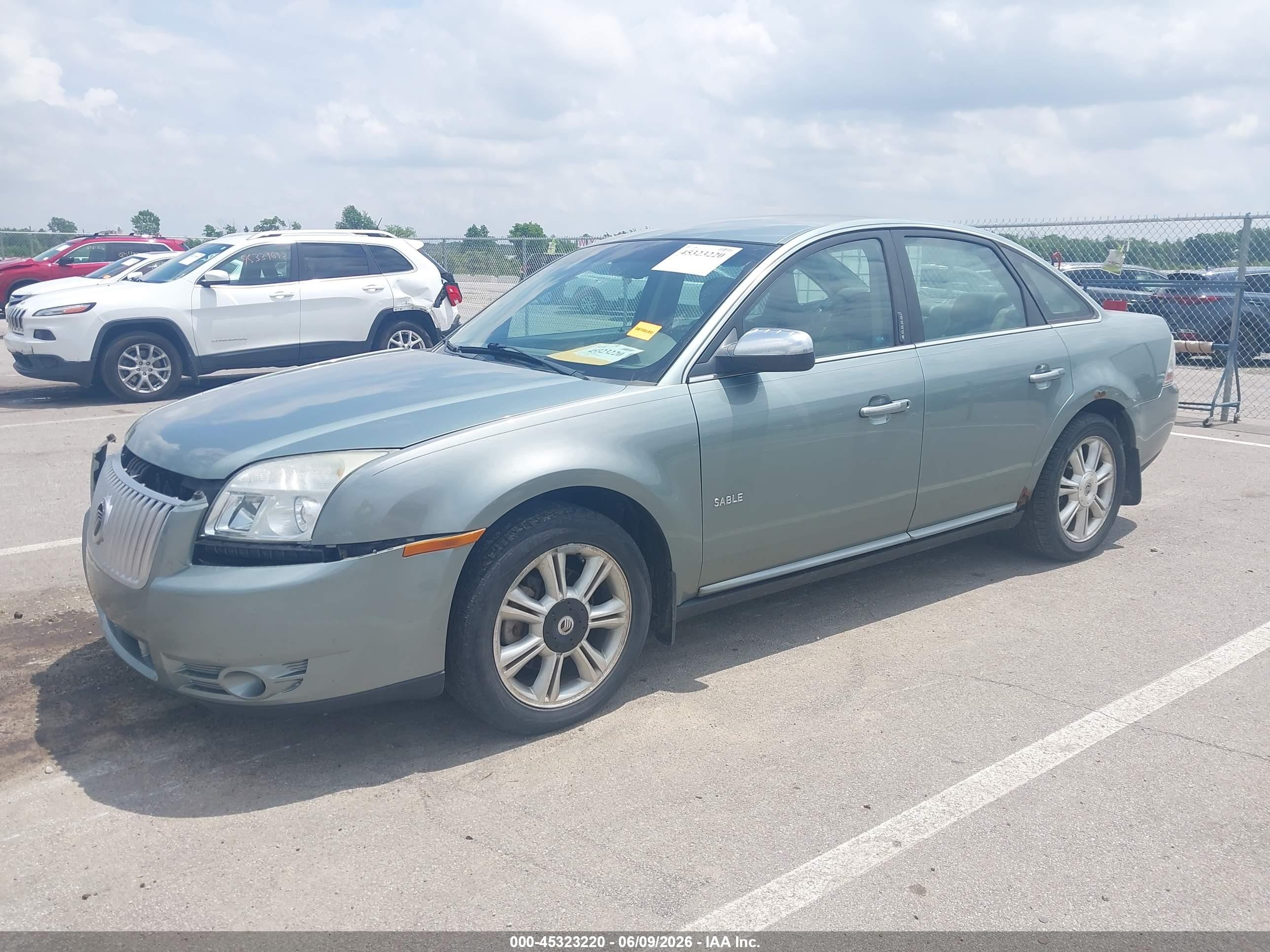 2008 Mercury Sable Premier Teal vin: 1MEHM42W38G615935