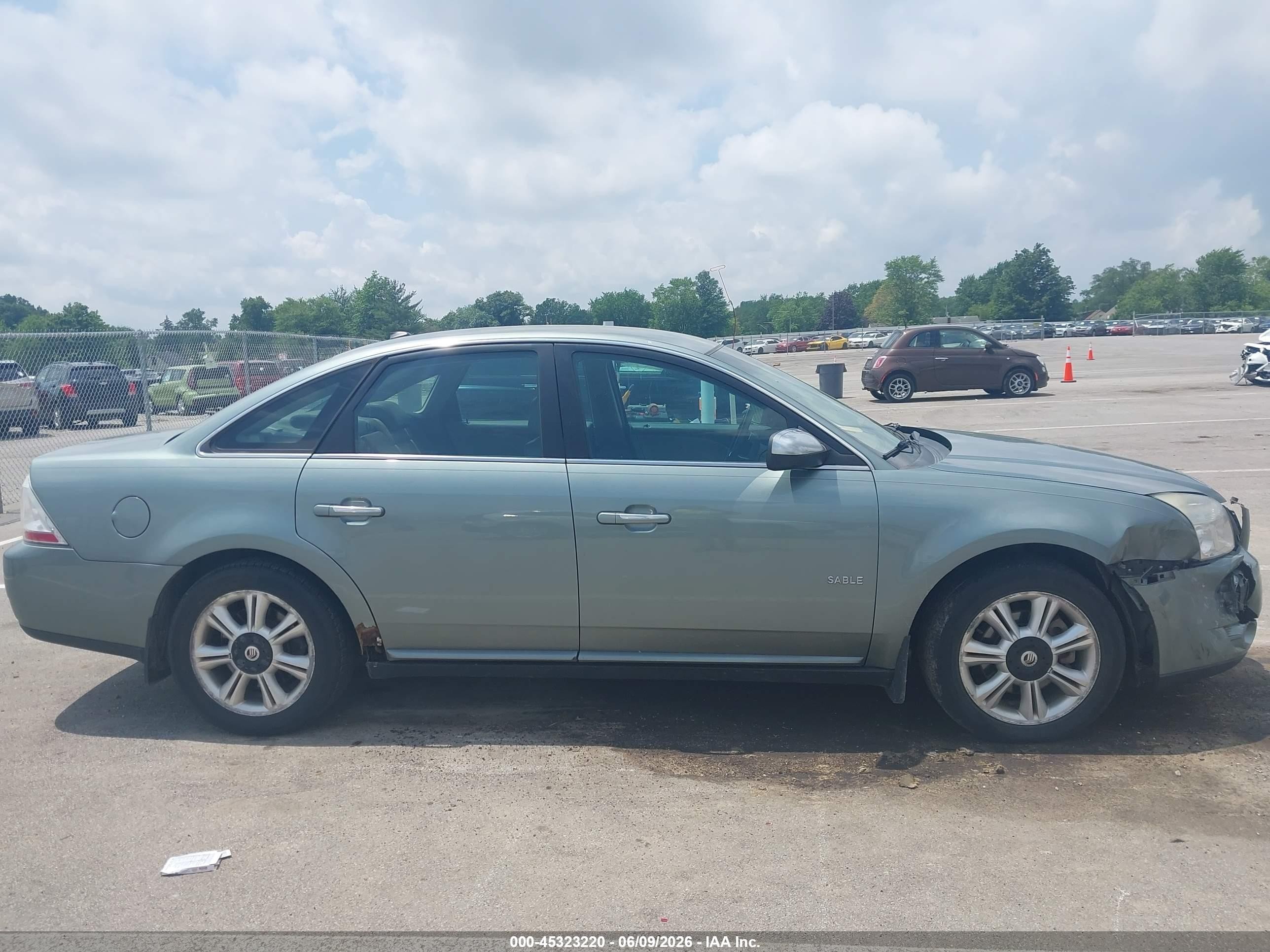 2008 Mercury Sable Premier Teal vin: 1MEHM42W38G615935