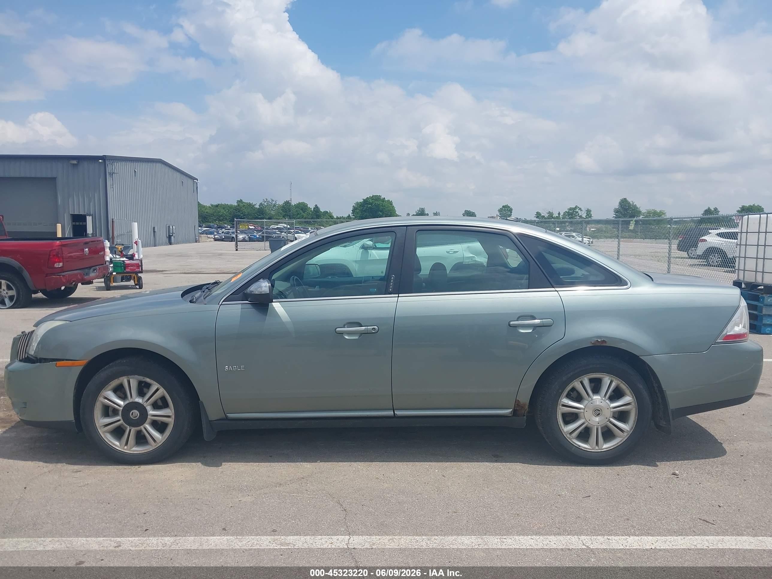 2008 Mercury Sable Premier Teal vin: 1MEHM42W38G615935
