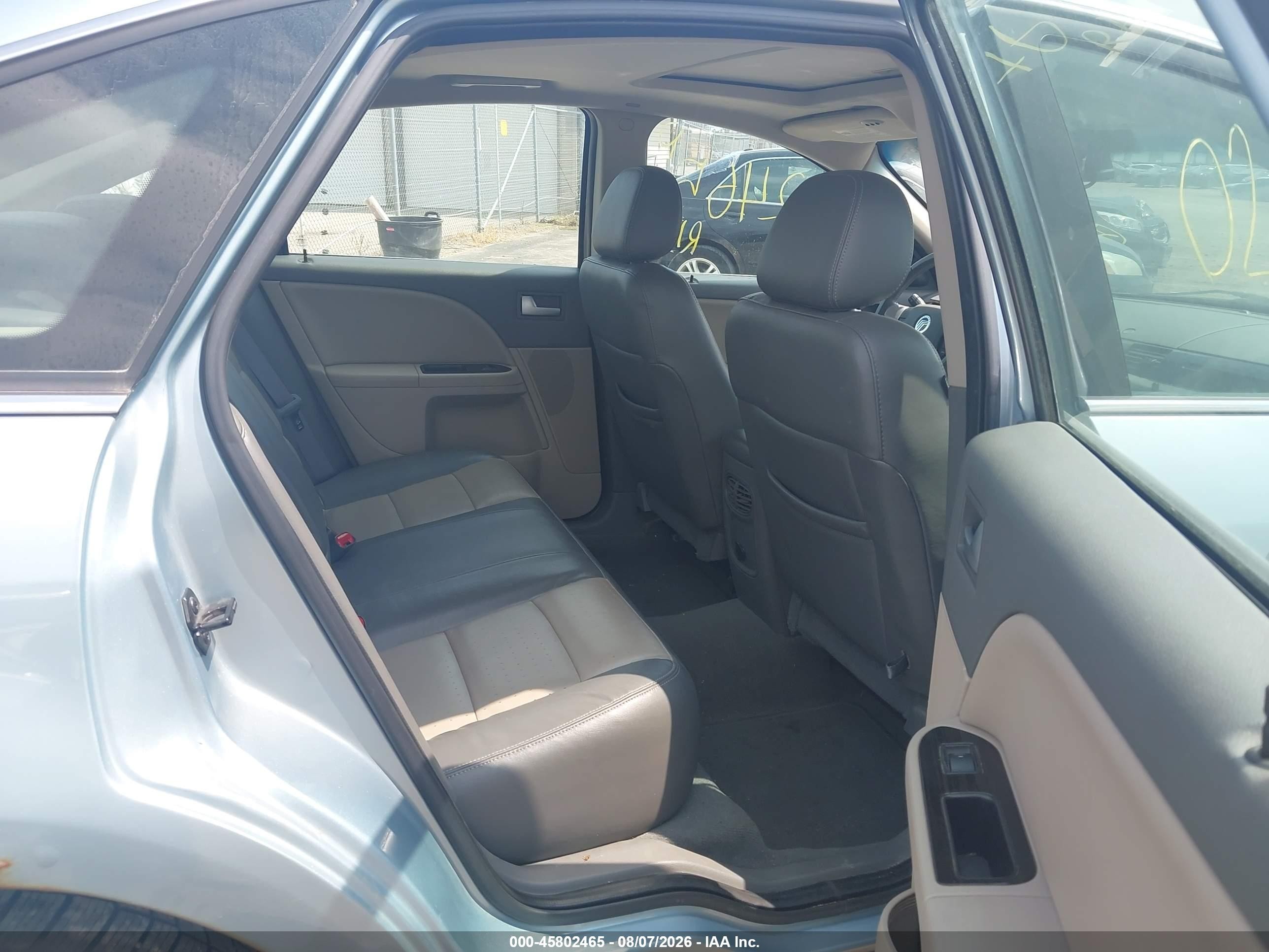 2008 Mercury Sable Premier Light Blue vin: 1MEHM42W38G626790