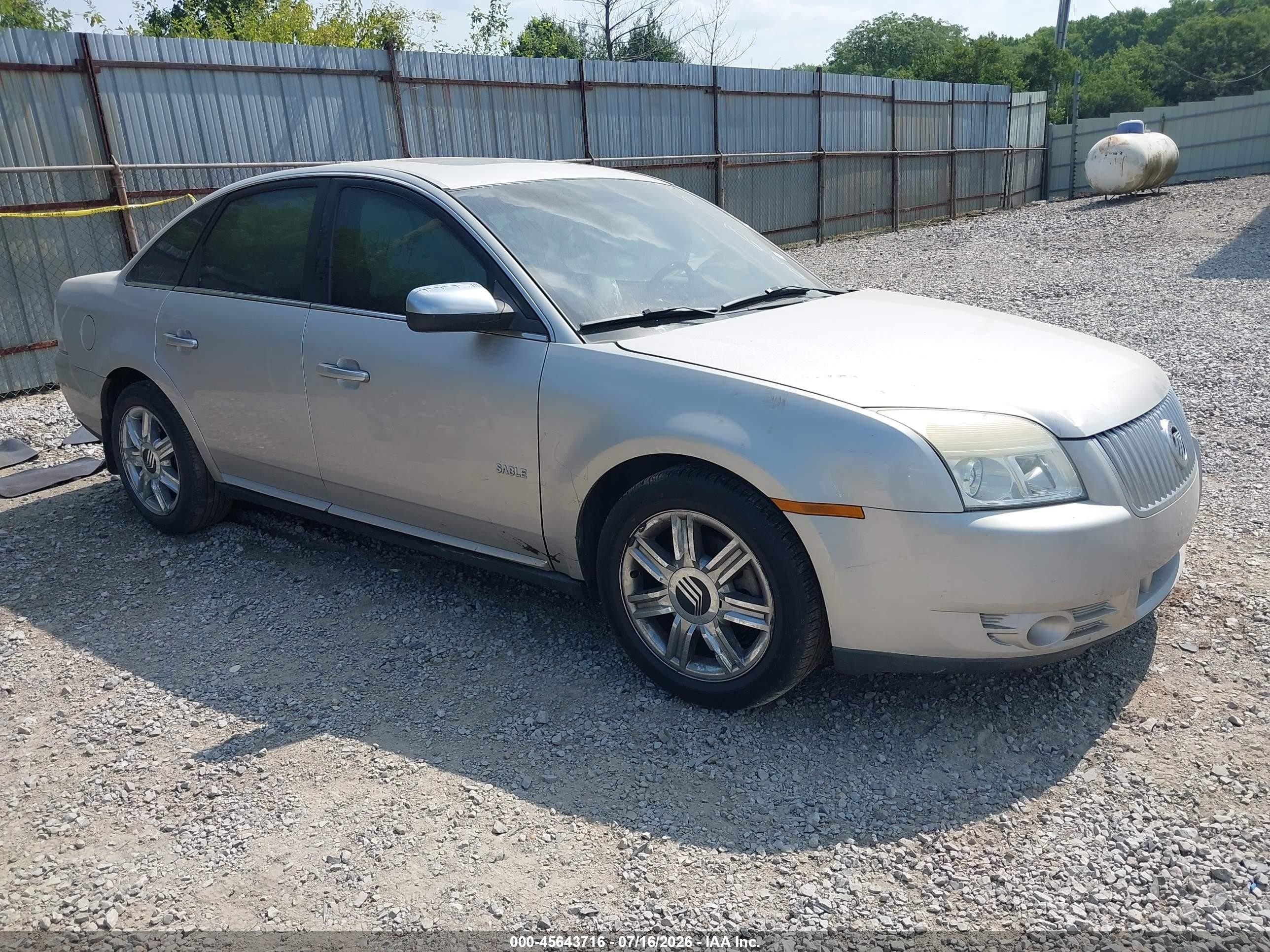 2008 Mercury Sable Premier Silver vin: 1MEHM42W78G618434