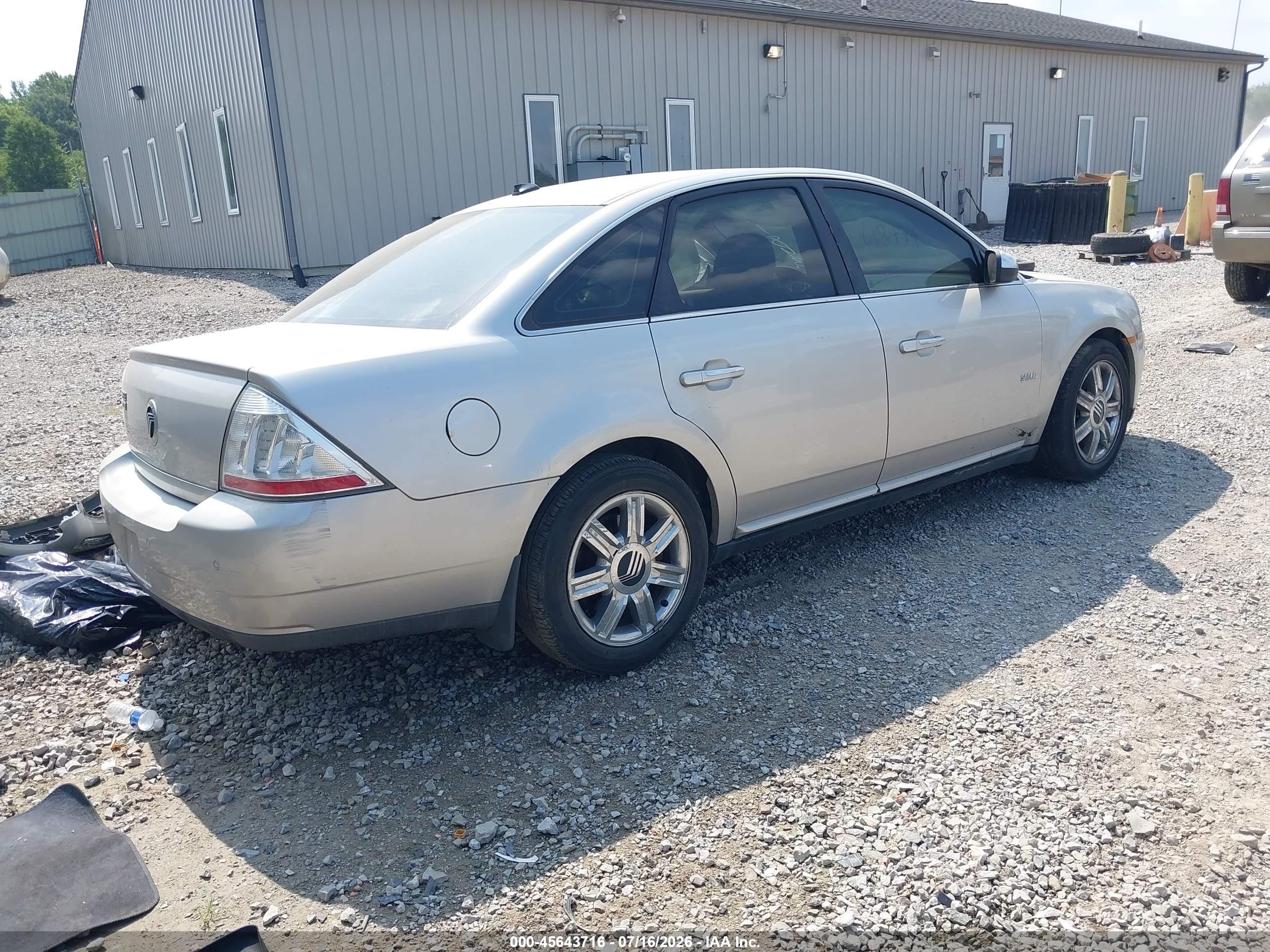 2008 Mercury Sable Premier Silver vin: 1MEHM42W78G618434