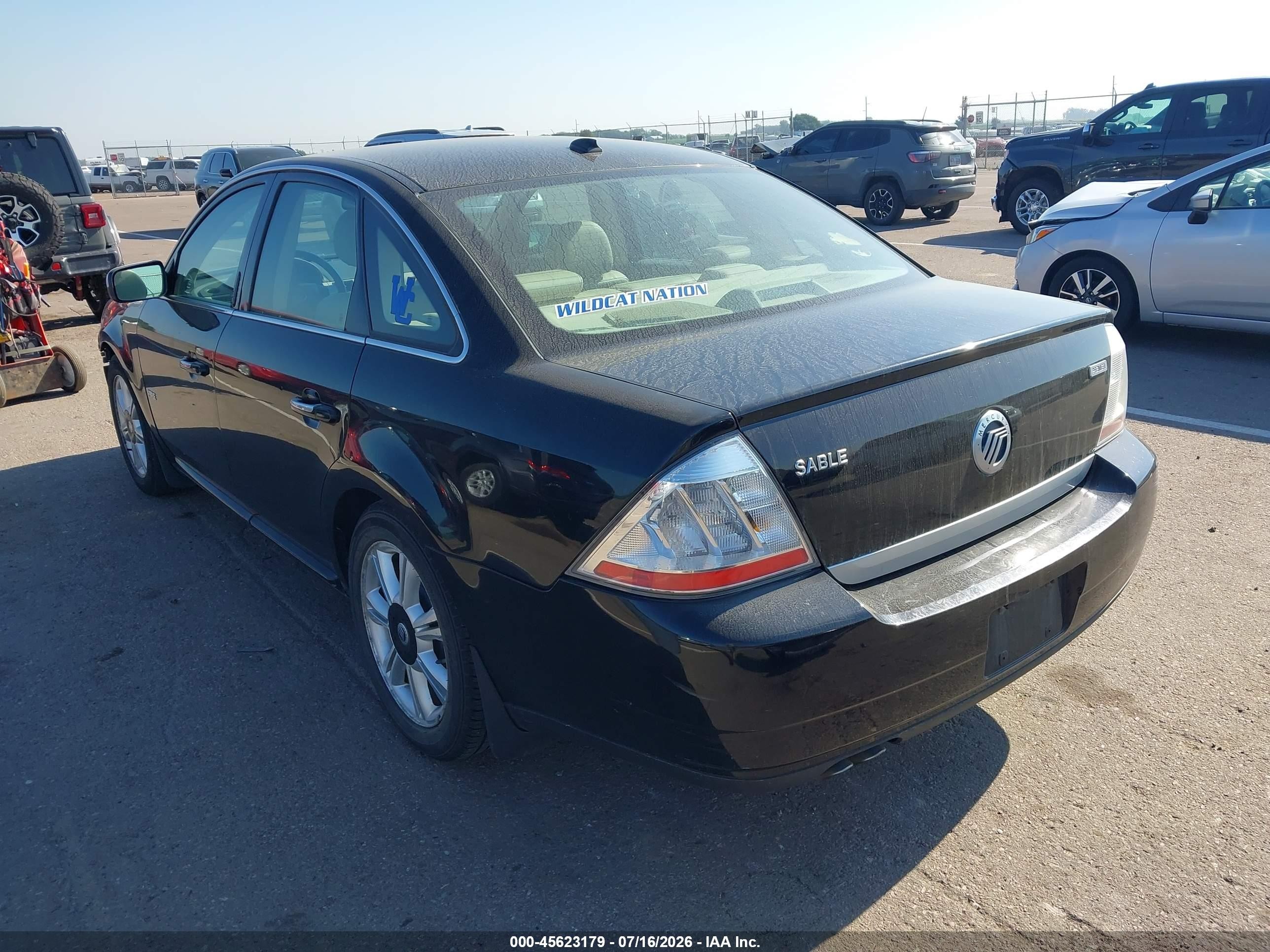 2008 Mercury Sable Premier Black vin: 1MEHM42W98G605524