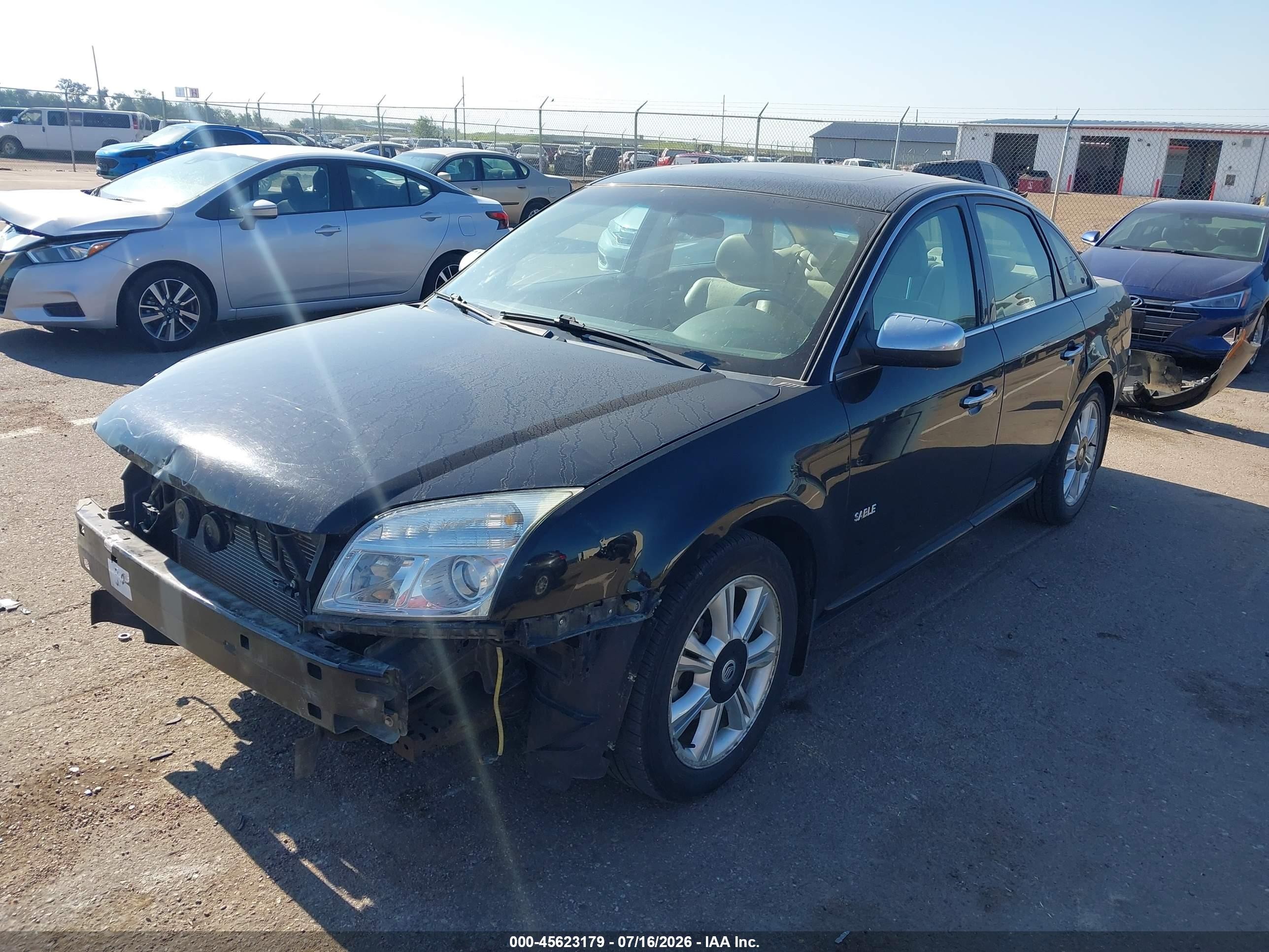 2008 Mercury Sable Premier Black vin: 1MEHM42W98G605524