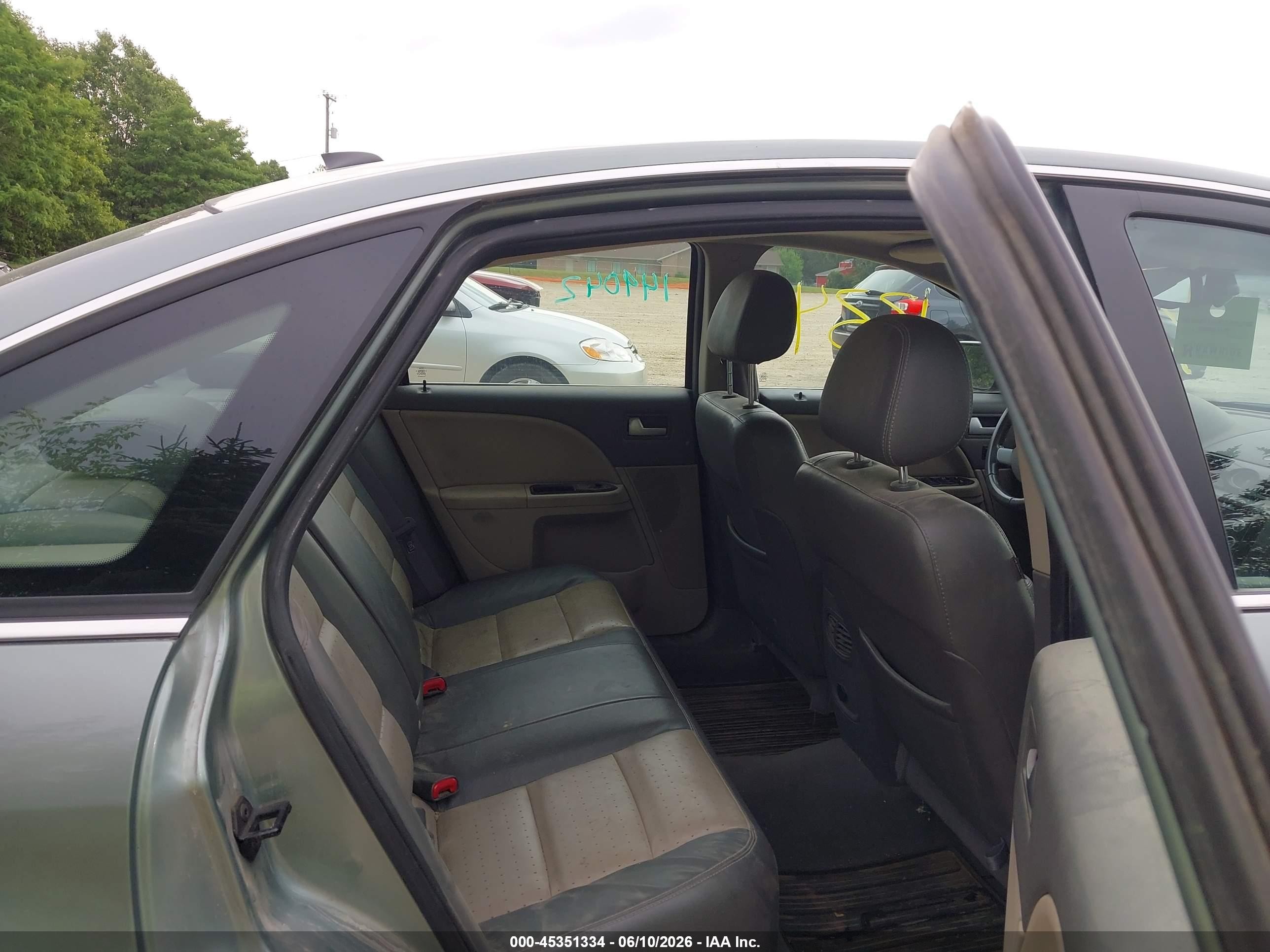 2008 Mercury Sable Premier Green vin: 1MEHM42WX8G602986