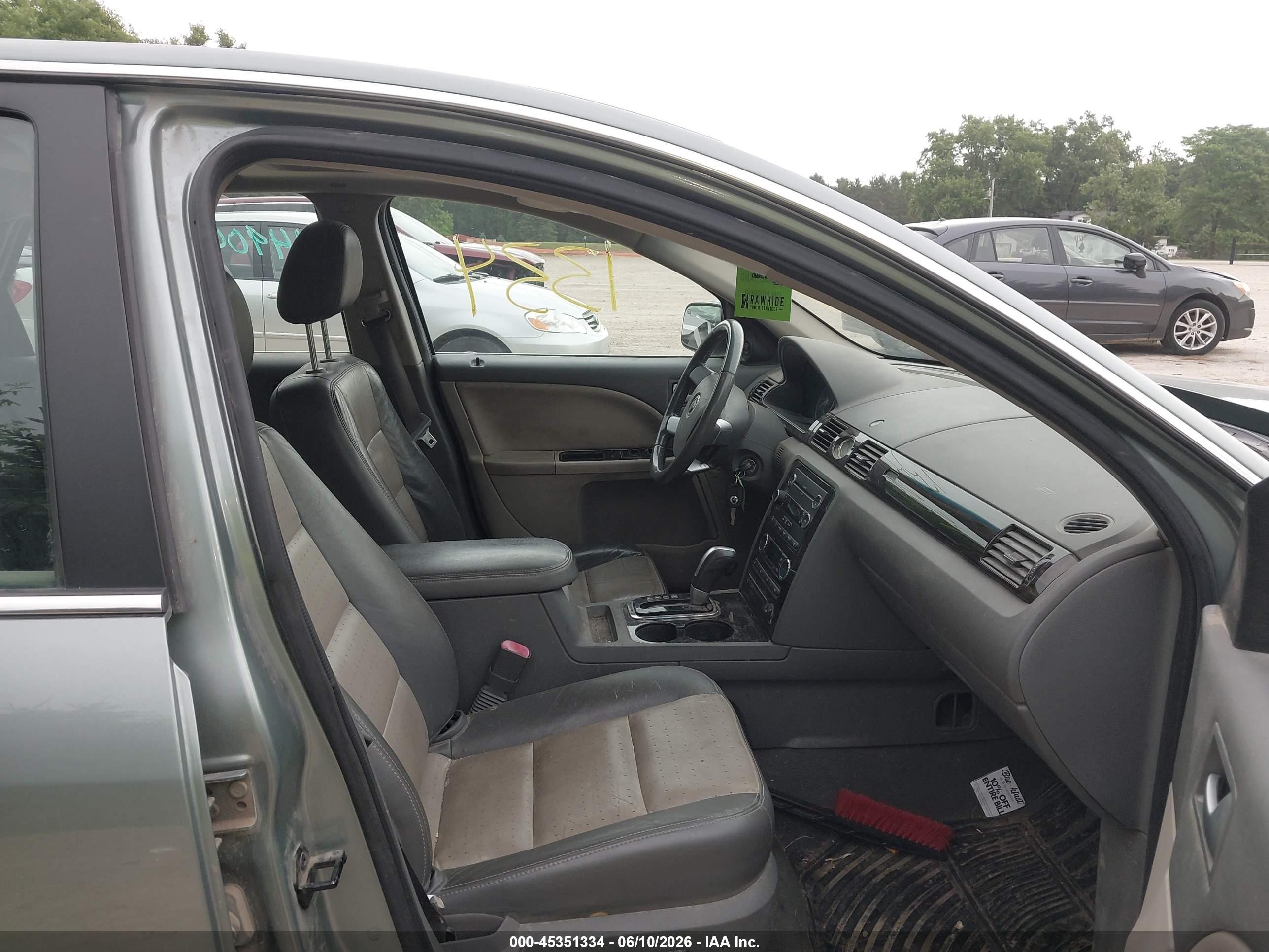 2008 Mercury Sable Premier Green vin: 1MEHM42WX8G602986