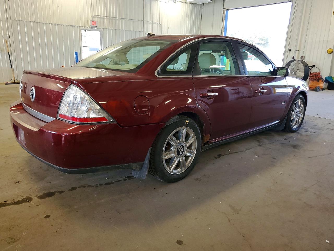2008 Mercury Sable Premier Maroon vin: 1MEHM42WX8G614328