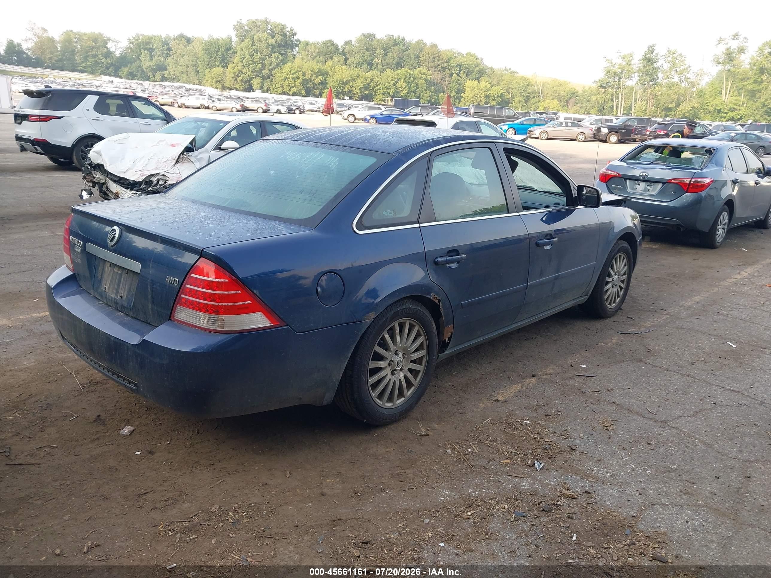 2006 Mercury Montego Premier Blue vin: 1MEHM43146G605298