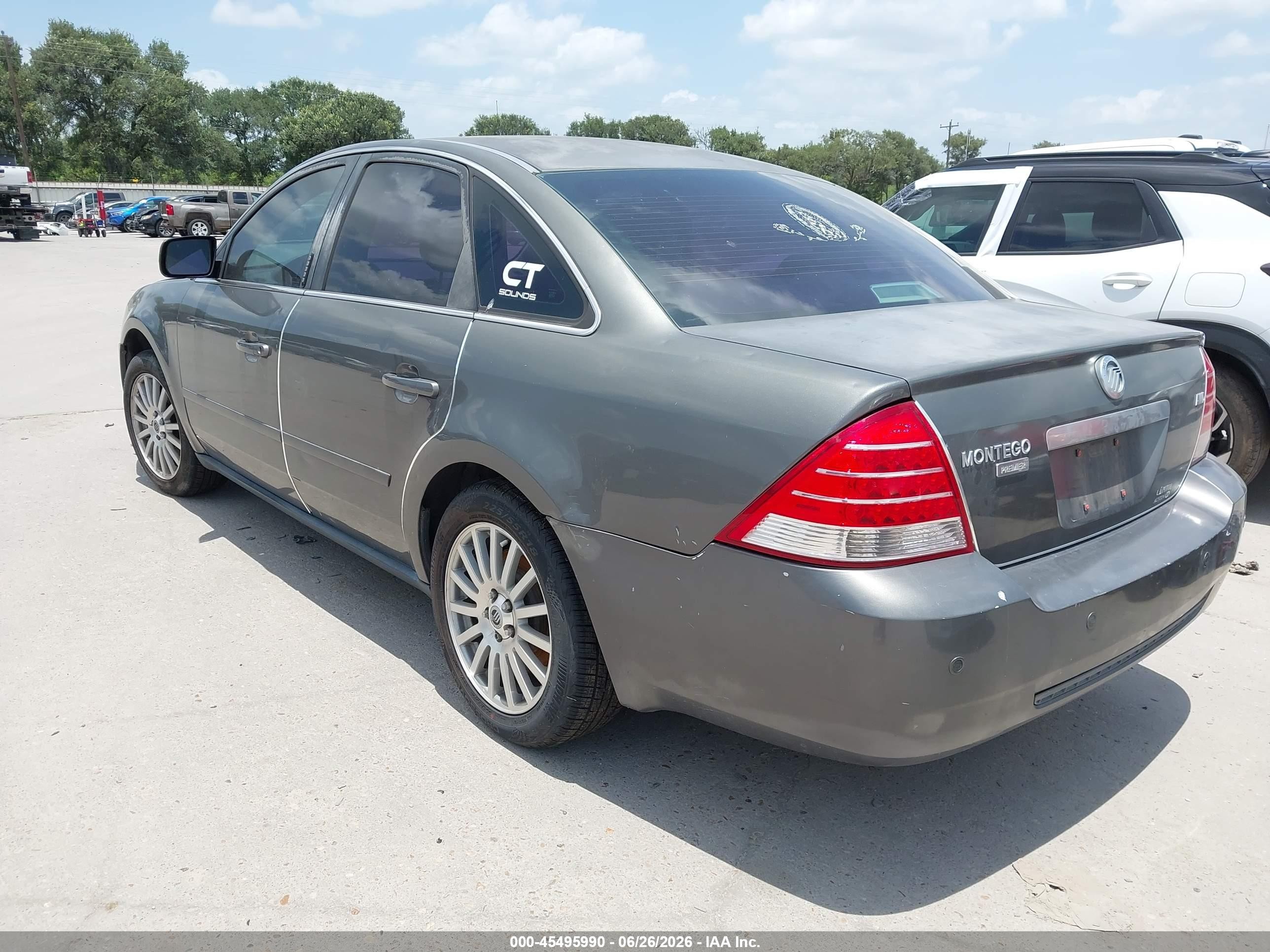 2005 Mercury Montego Premier Gray vin: 1MEHM43185G605657