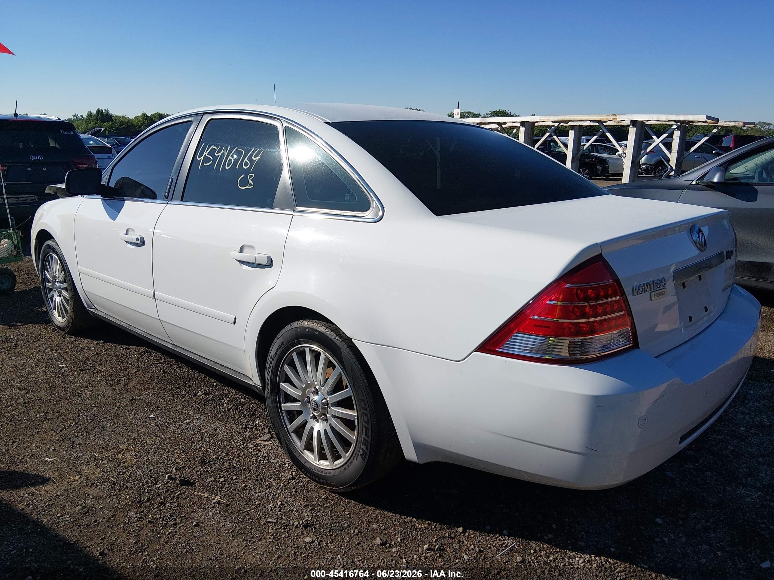 2005 Mercury Montego Premier Белый vin: 1MEHM431X5G625862