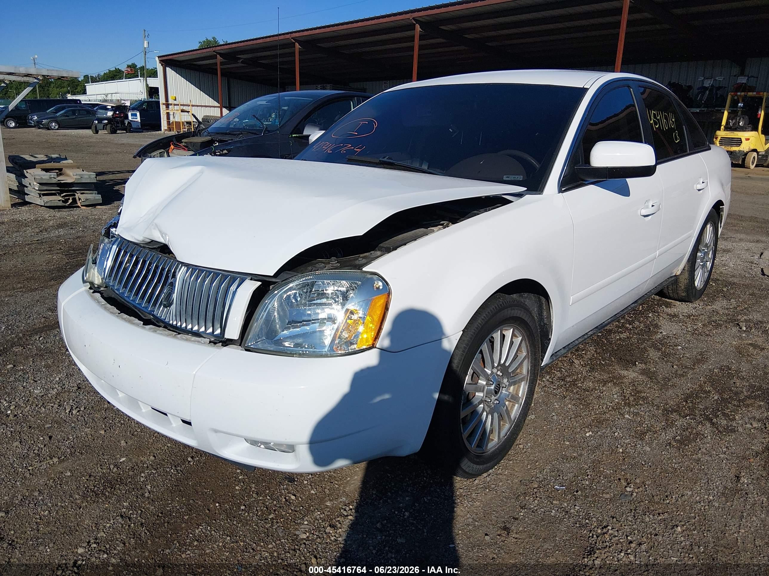 2005 Mercury Montego Premier Белый vin: 1MEHM431X5G625862