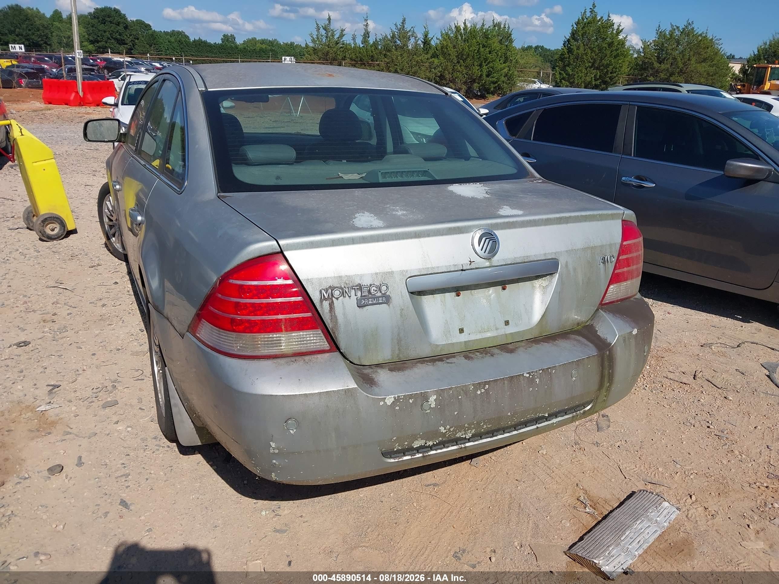 2006 Mercury Montego Premier Silver vin: 1MEHM431X6G612403