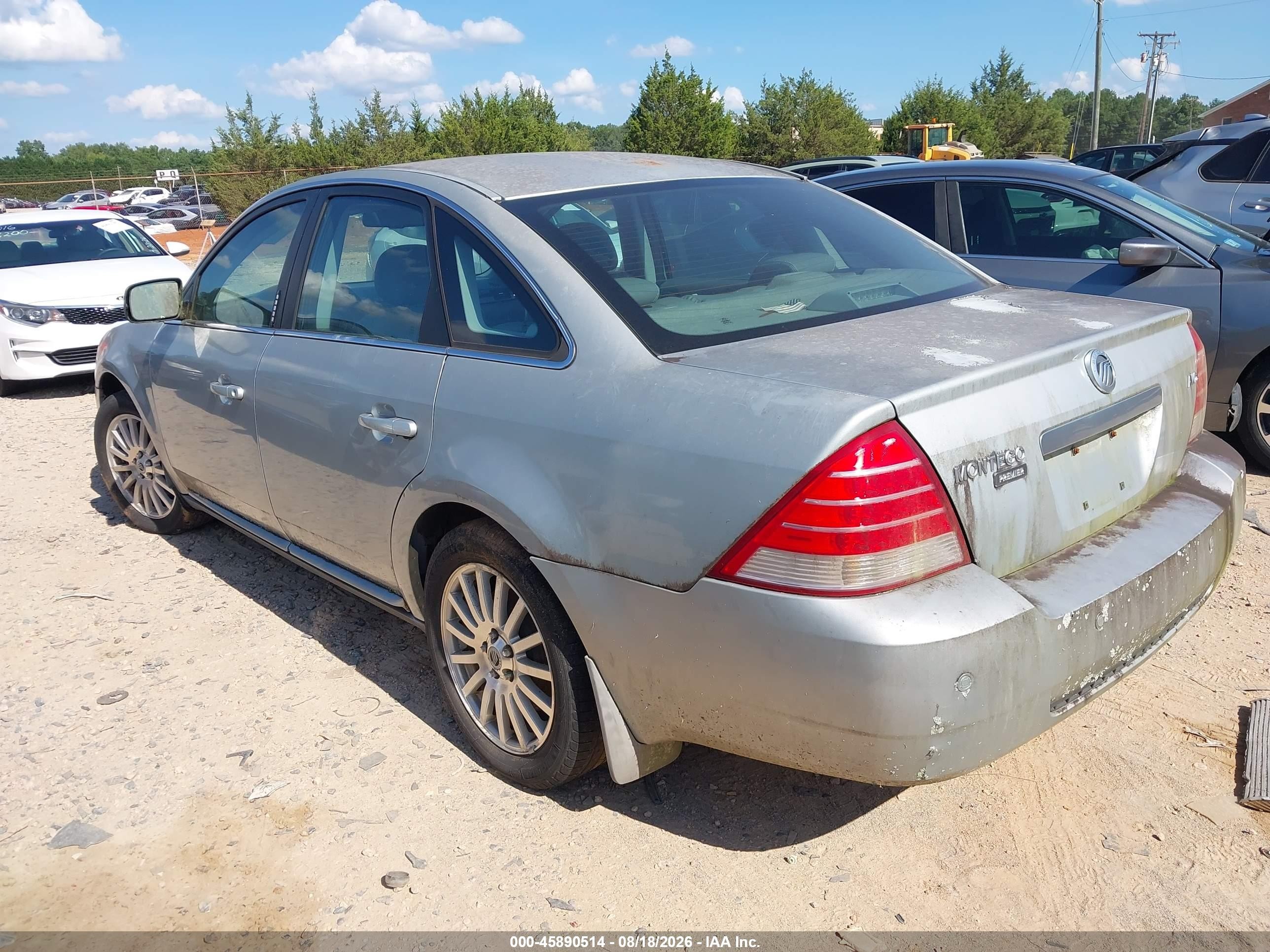 2006 Mercury Montego Premier Silver vin: 1MEHM431X6G612403