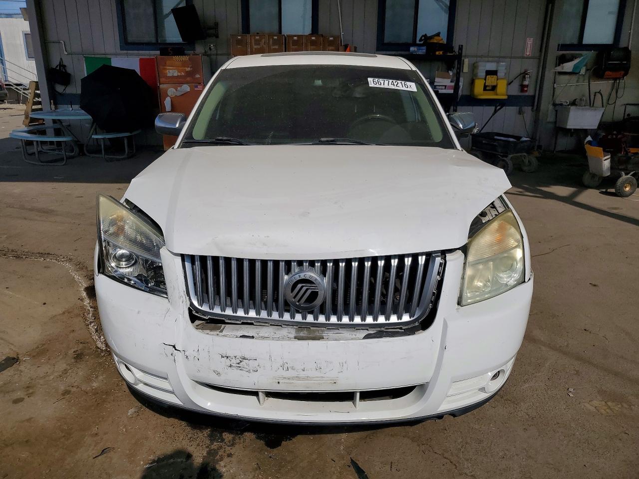 2008 Mercury Sable Premier White vin: 1MEHM43WX8G616224