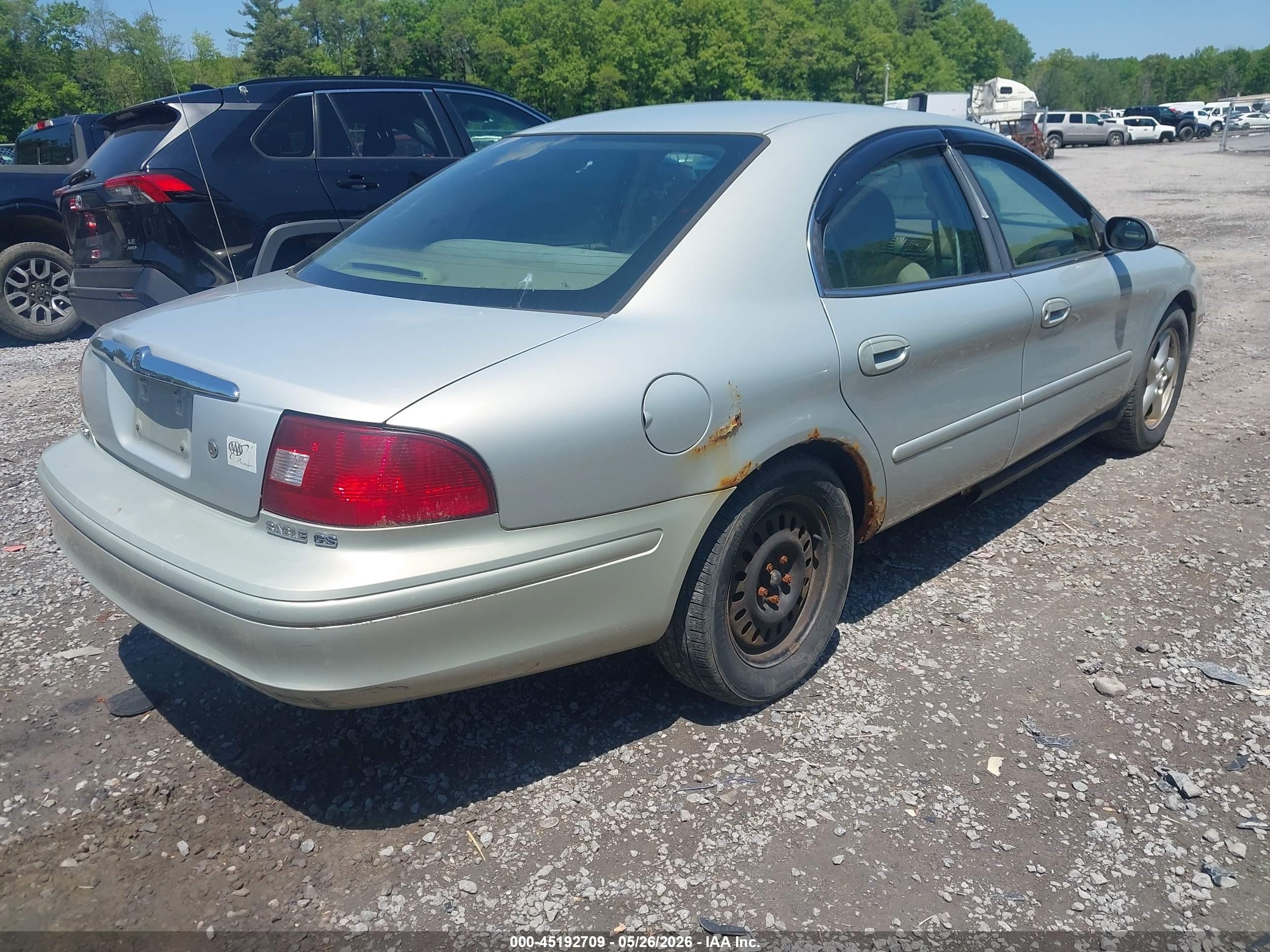 2003 Mercury Sable Gs Silver vin: 1MEHM50UX3A610248