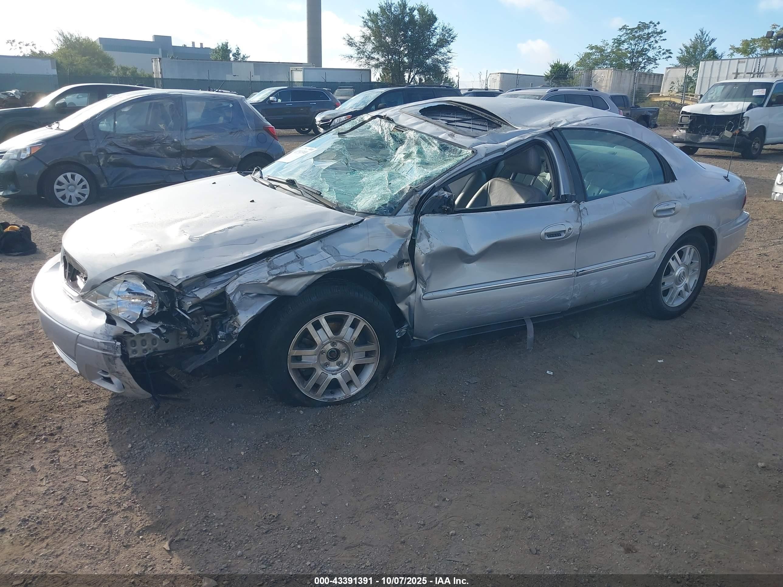 2005 Mercury Sable Ls Silver vin: 1MEHM55S05A621088