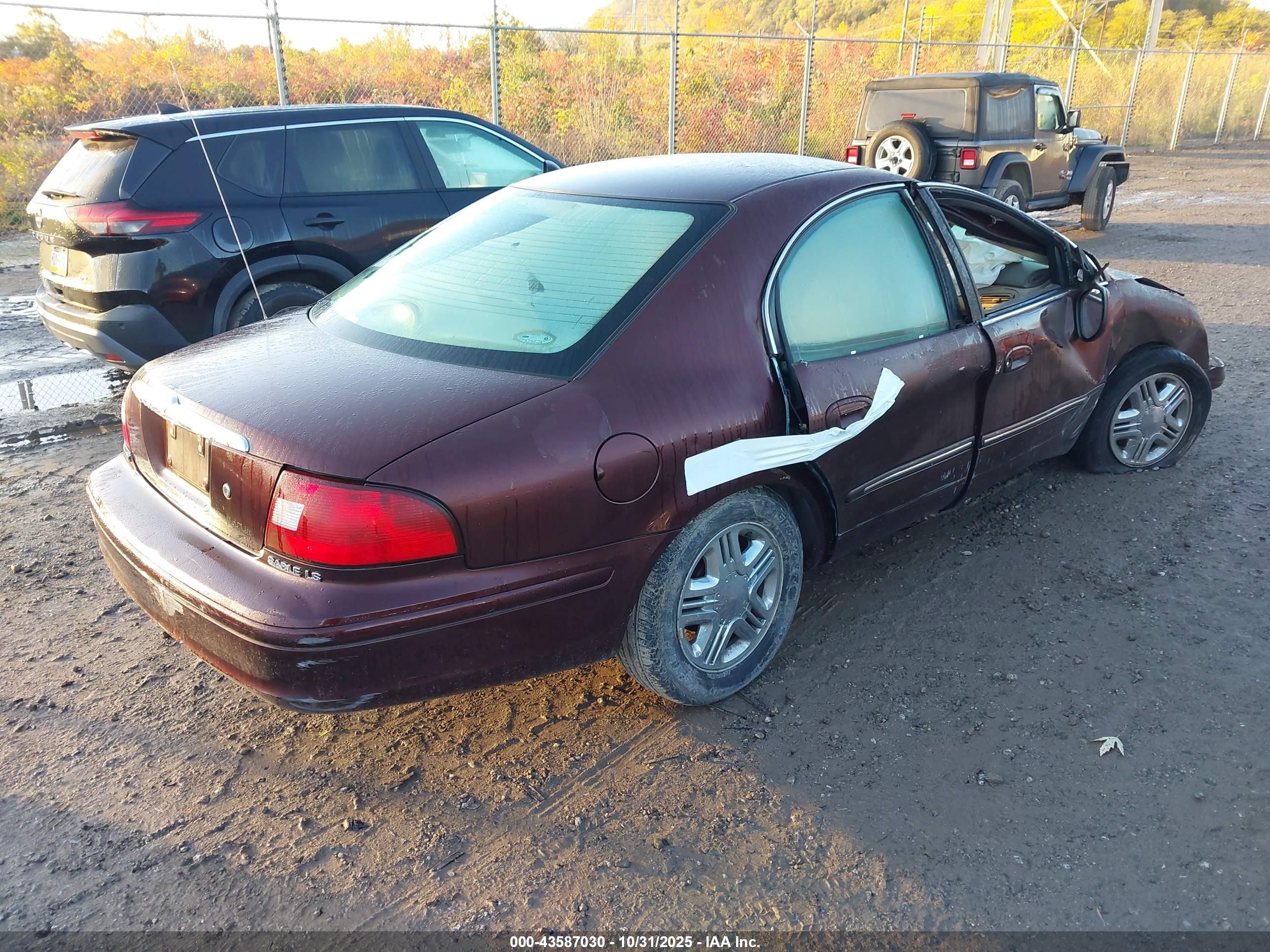2001 Mercury Sable Ls Premium Maroon vin: 1MEHM55S81G620780