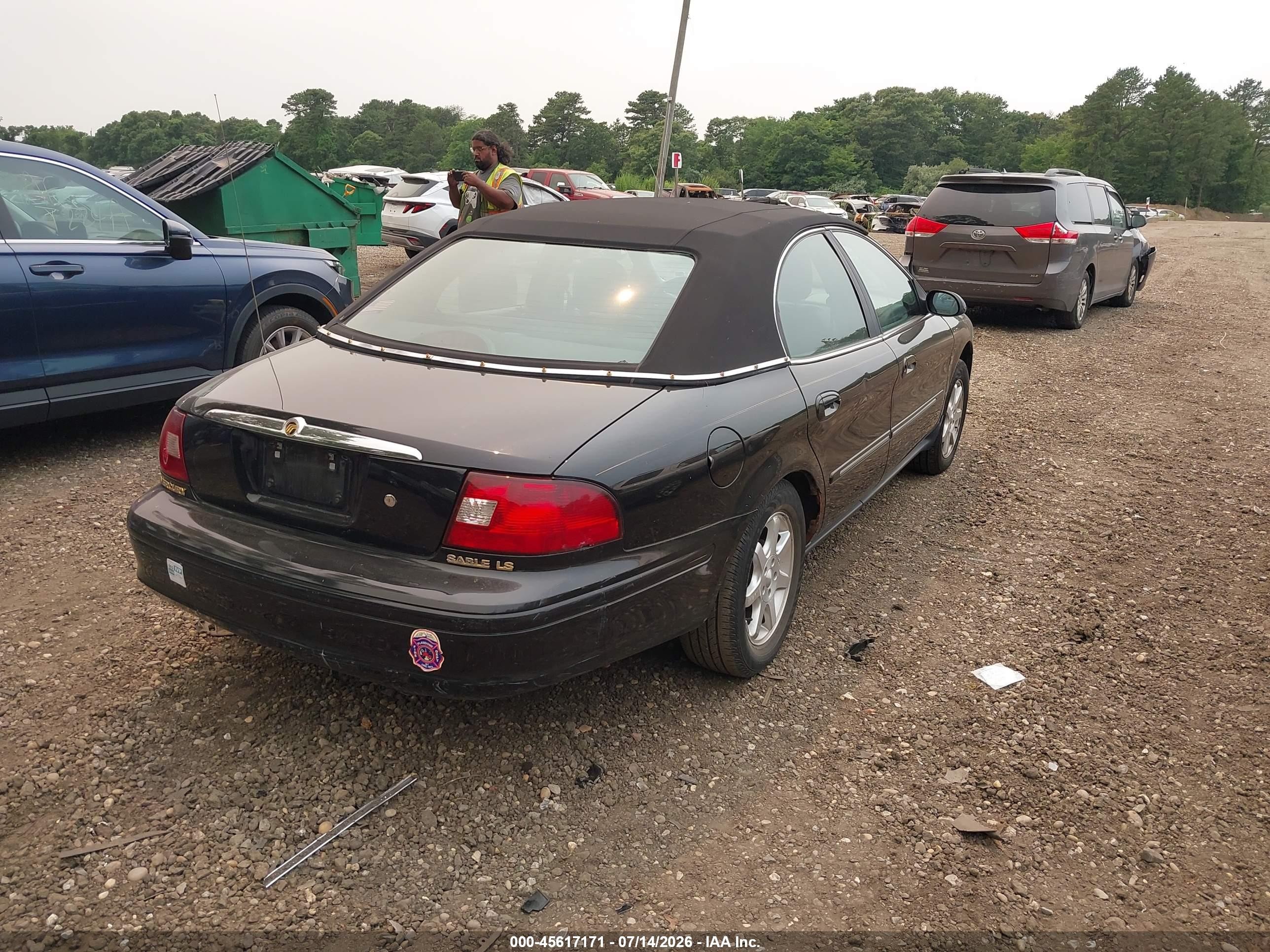 2001 Mercury Sable Ls Premium Black vin: 1MEHM55S91A619026