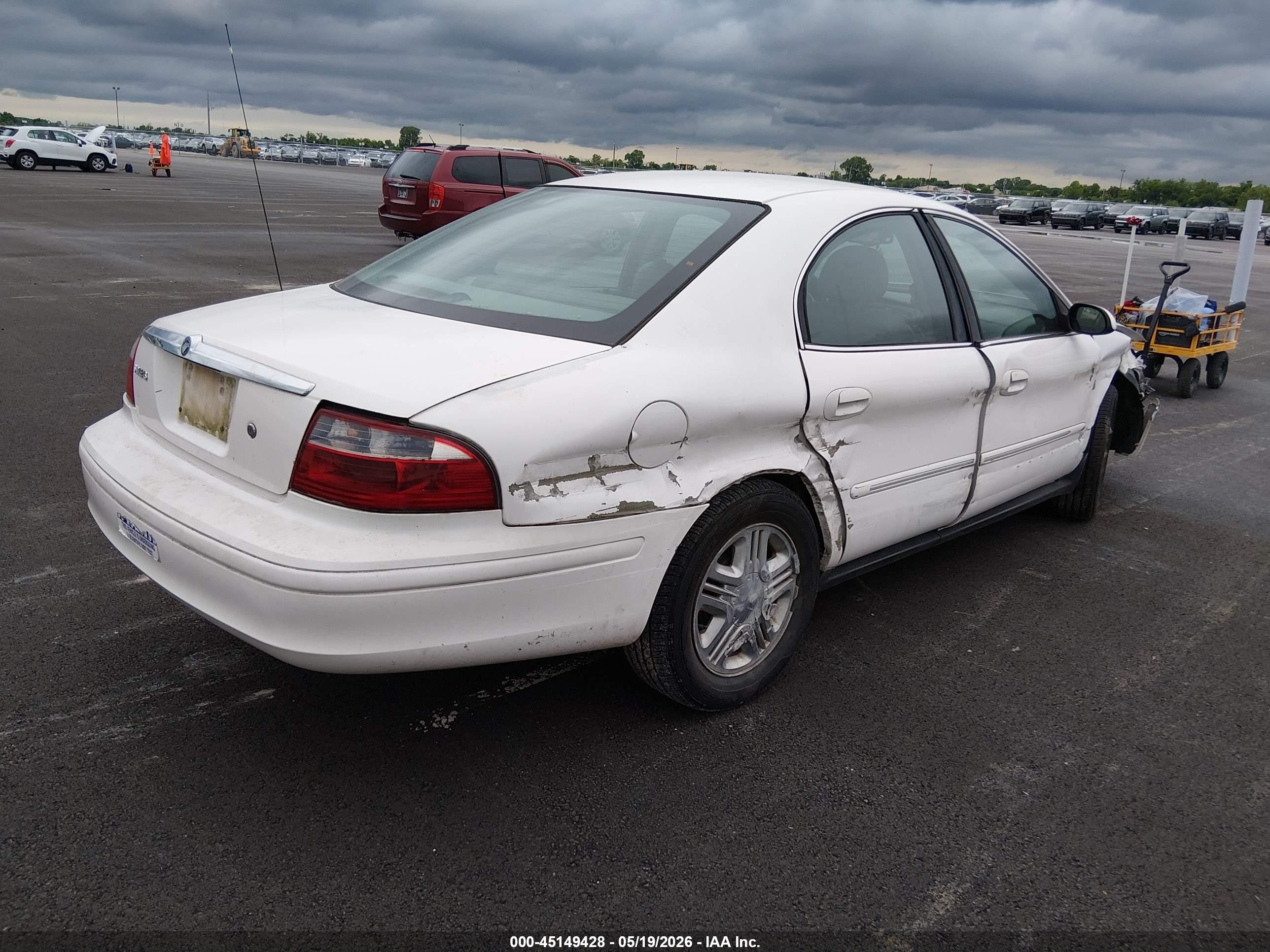 2005 Mercury Sable Ls White vin: 1MEHM55SX5A610714
