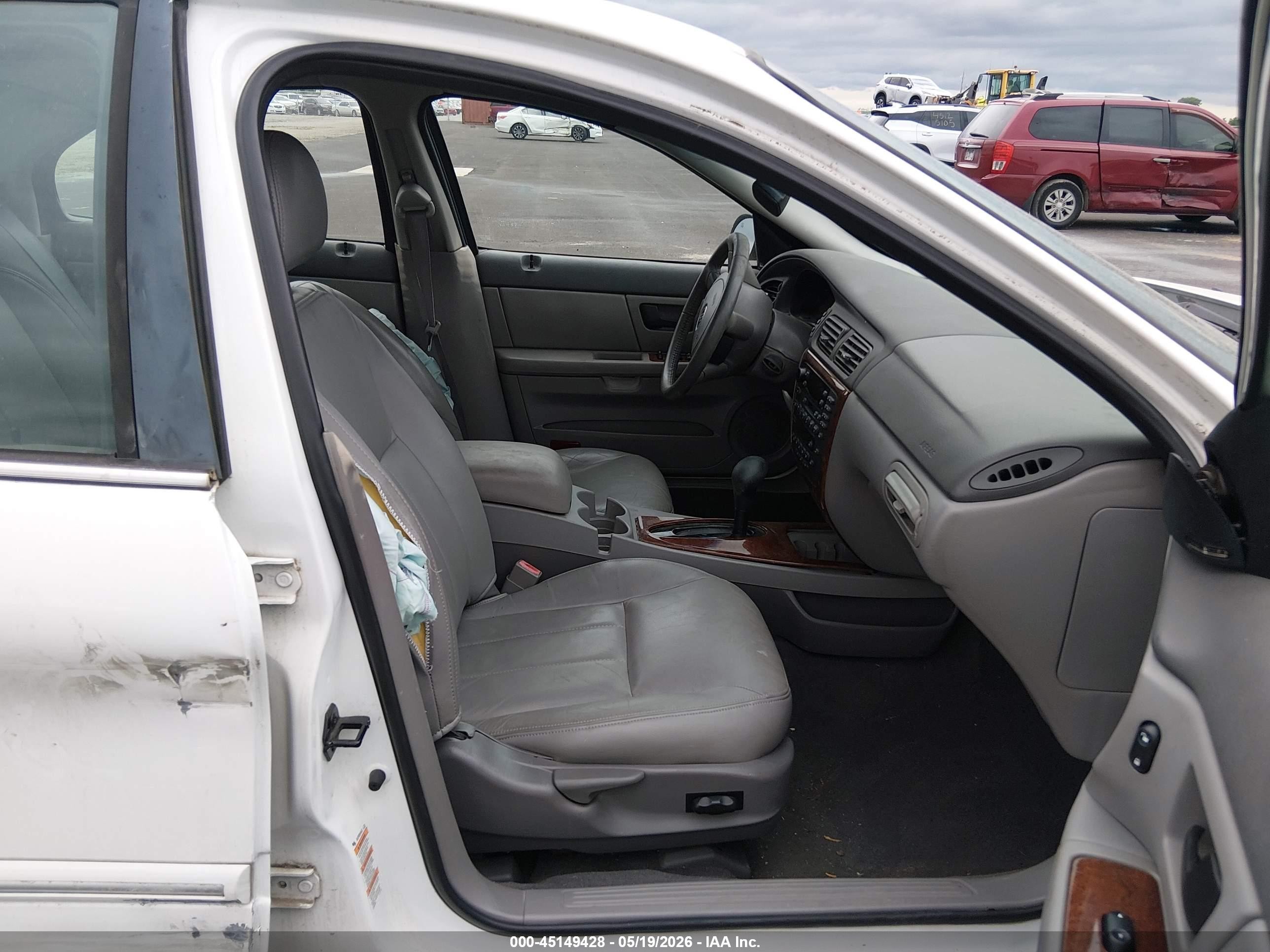 2005 Mercury Sable Ls White vin: 1MEHM55SX5A610714
