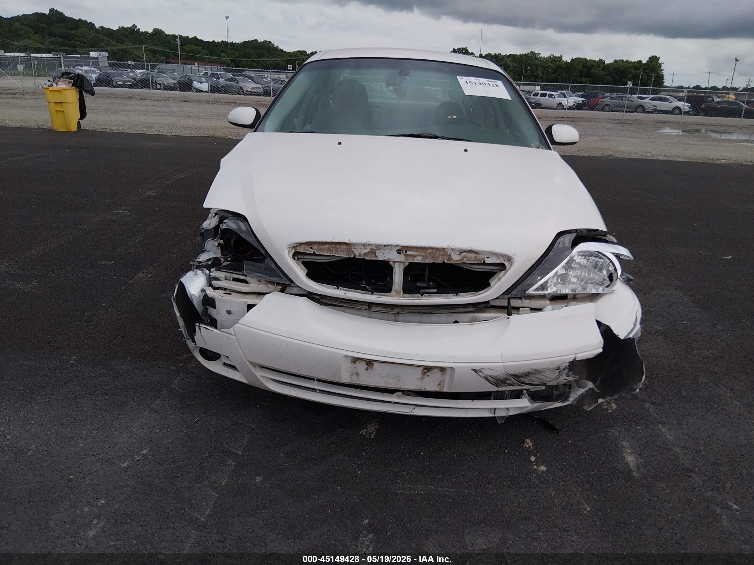 2005 Mercury Sable Ls White vin: 1MEHM55SX5A610714