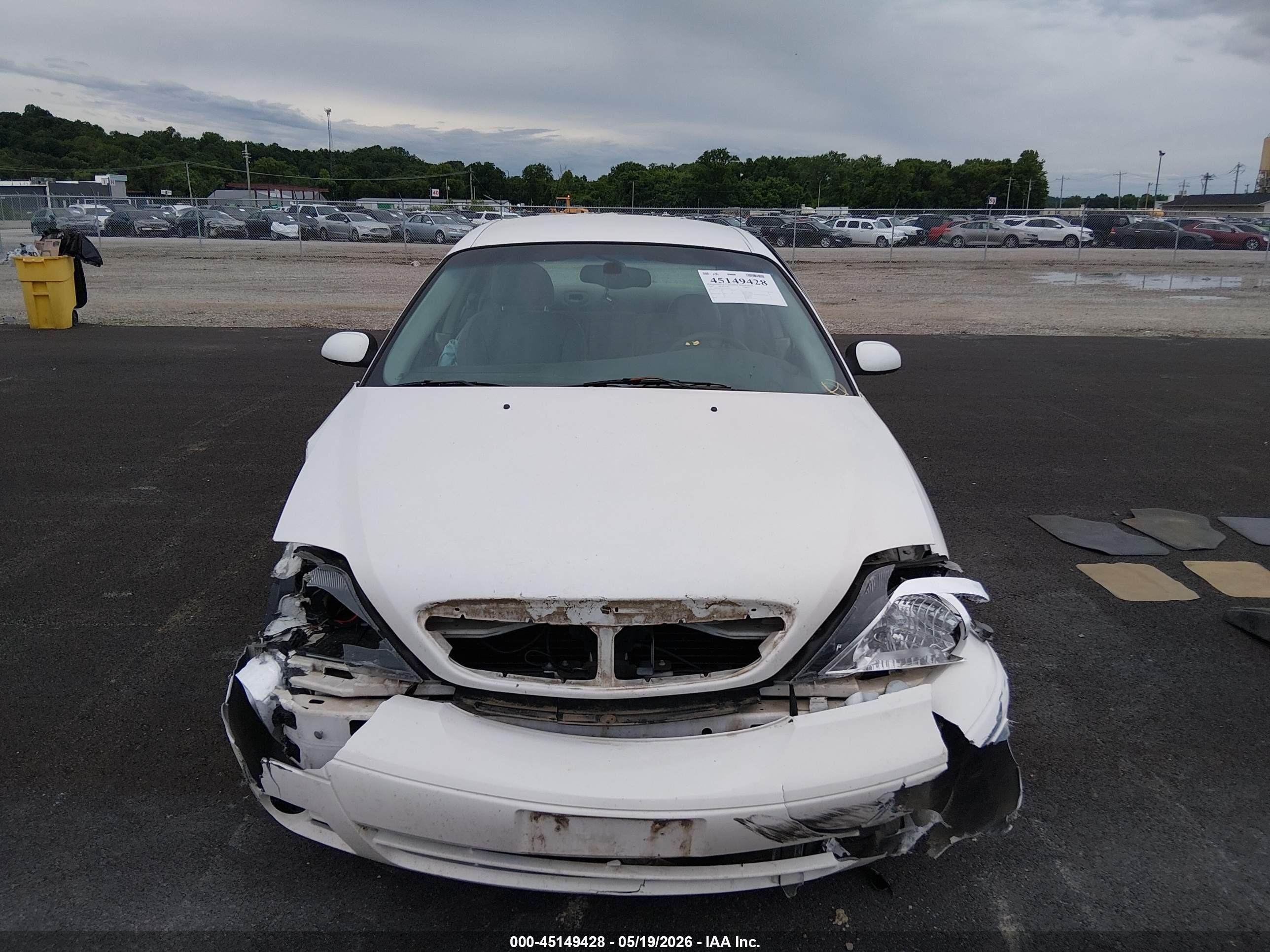 2005 Mercury Sable Ls White vin: 1MEHM55SX5A610714