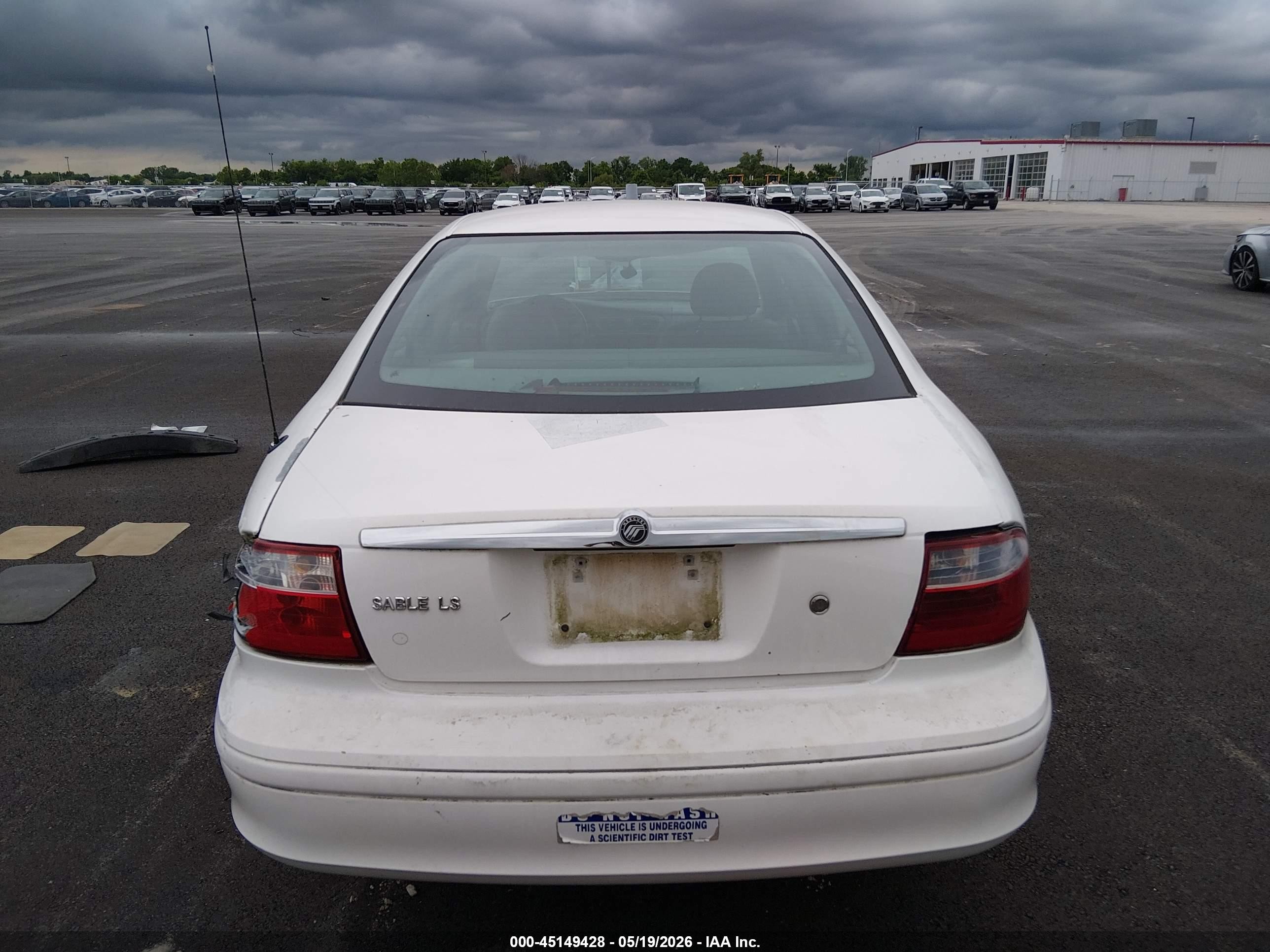 2005 Mercury Sable Ls White vin: 1MEHM55SX5A610714
