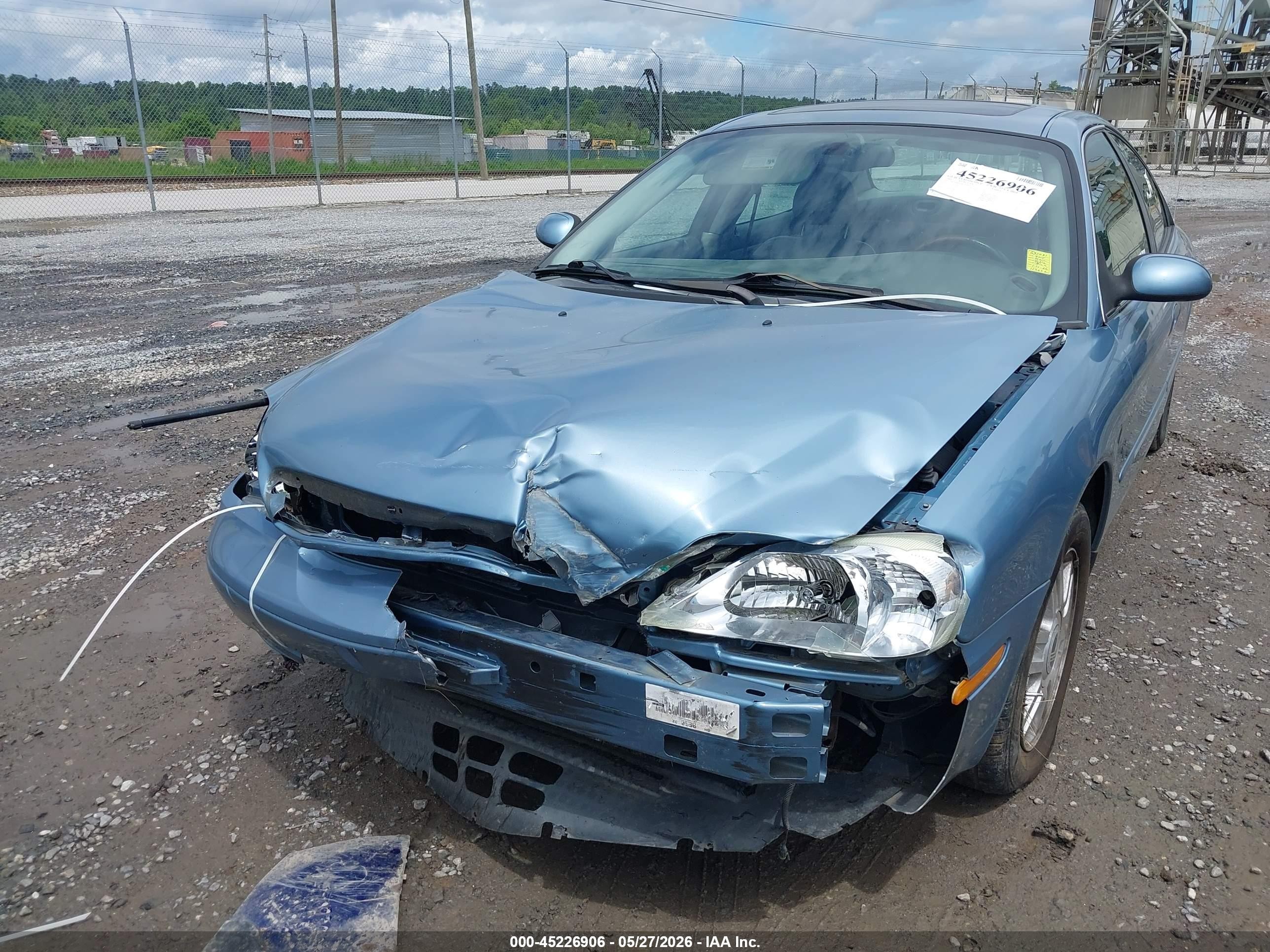 2005 Mercury Sable Ls Blue vin: 1MEHM55SX5A631031