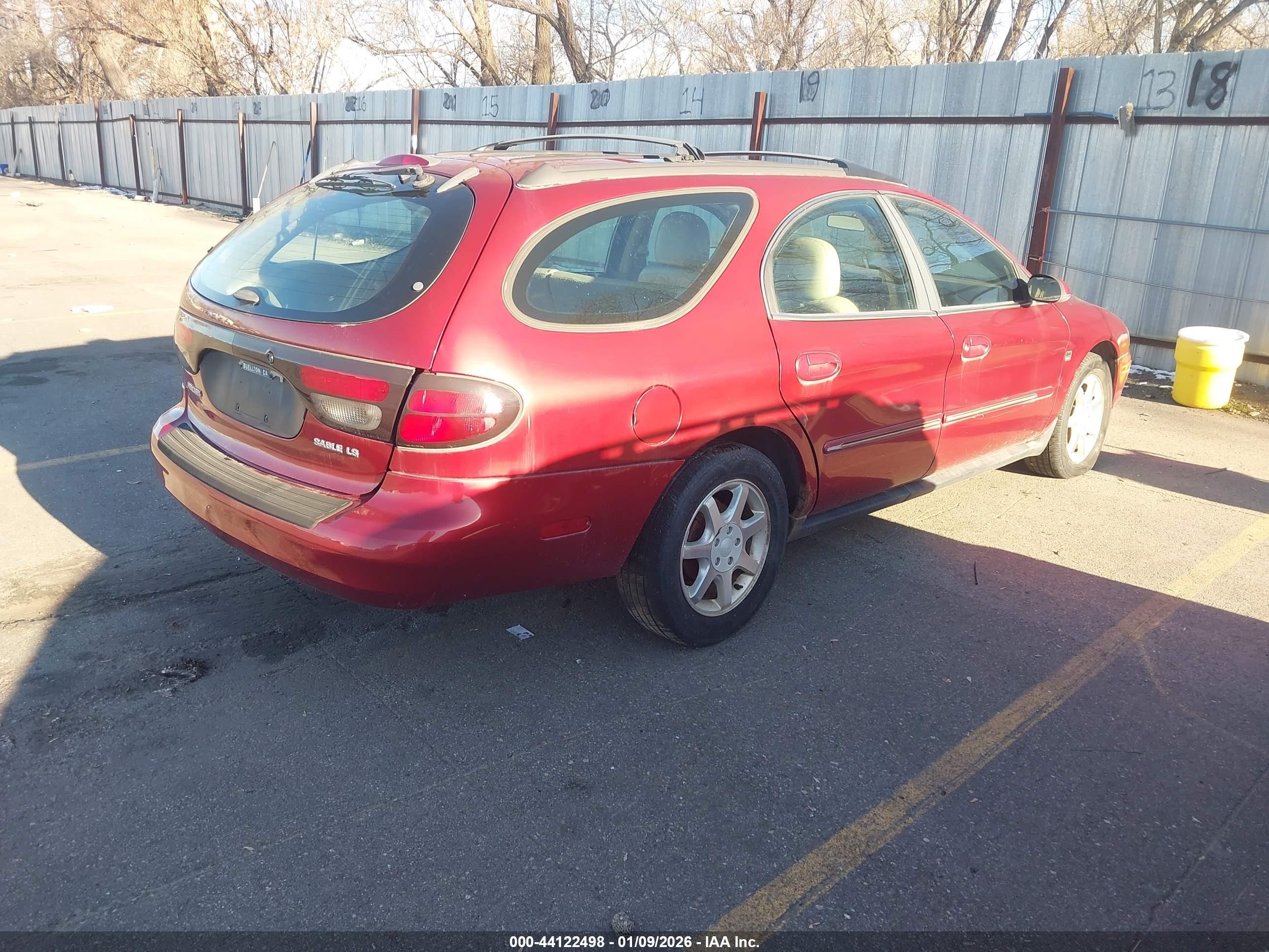 2001 Mercury Sable Ls Premium Red vin: 1MEHM59S91G621382
