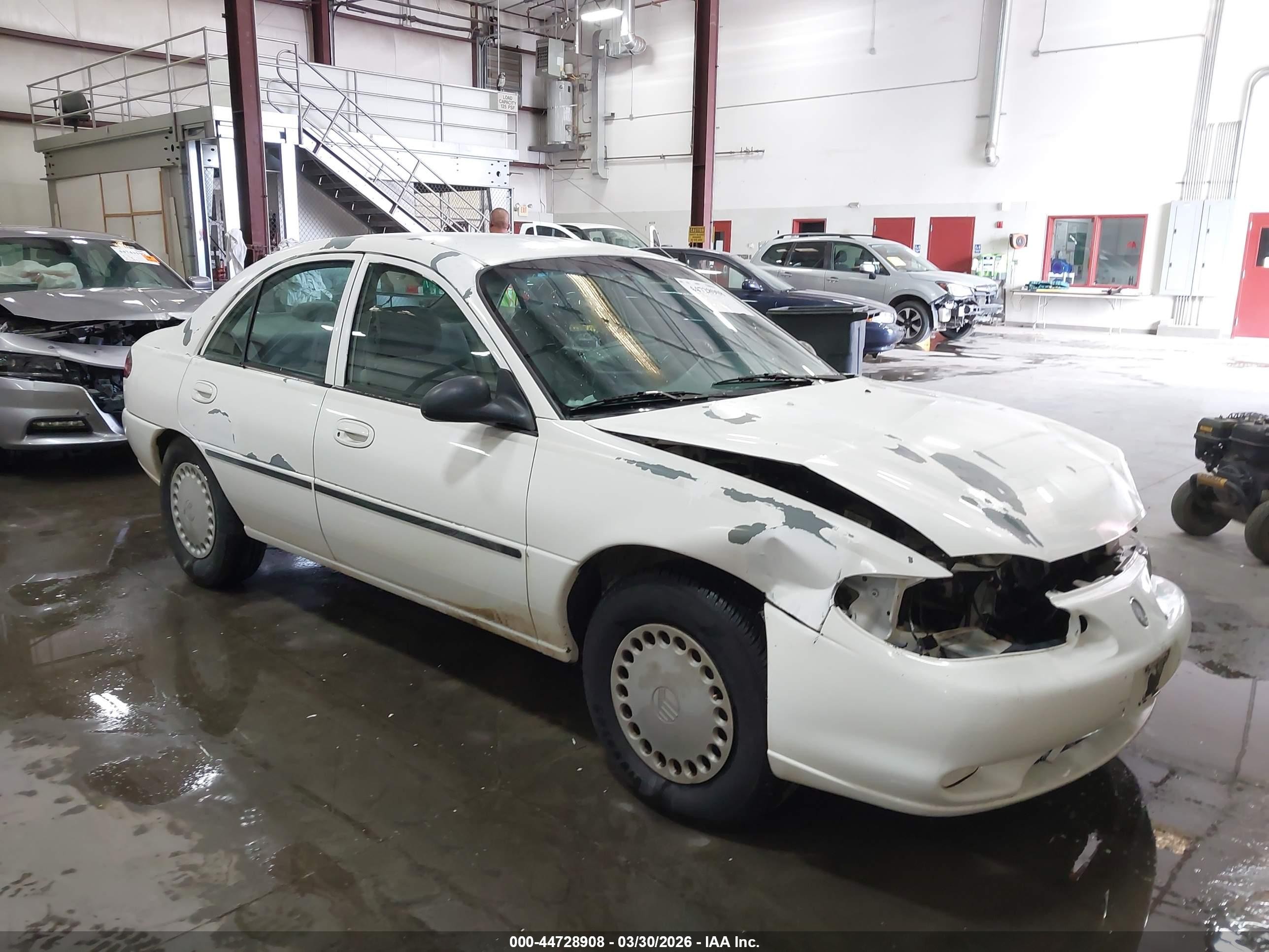 1997 Mercury Tracer Gs White vin: 1MELM10P9VW631384