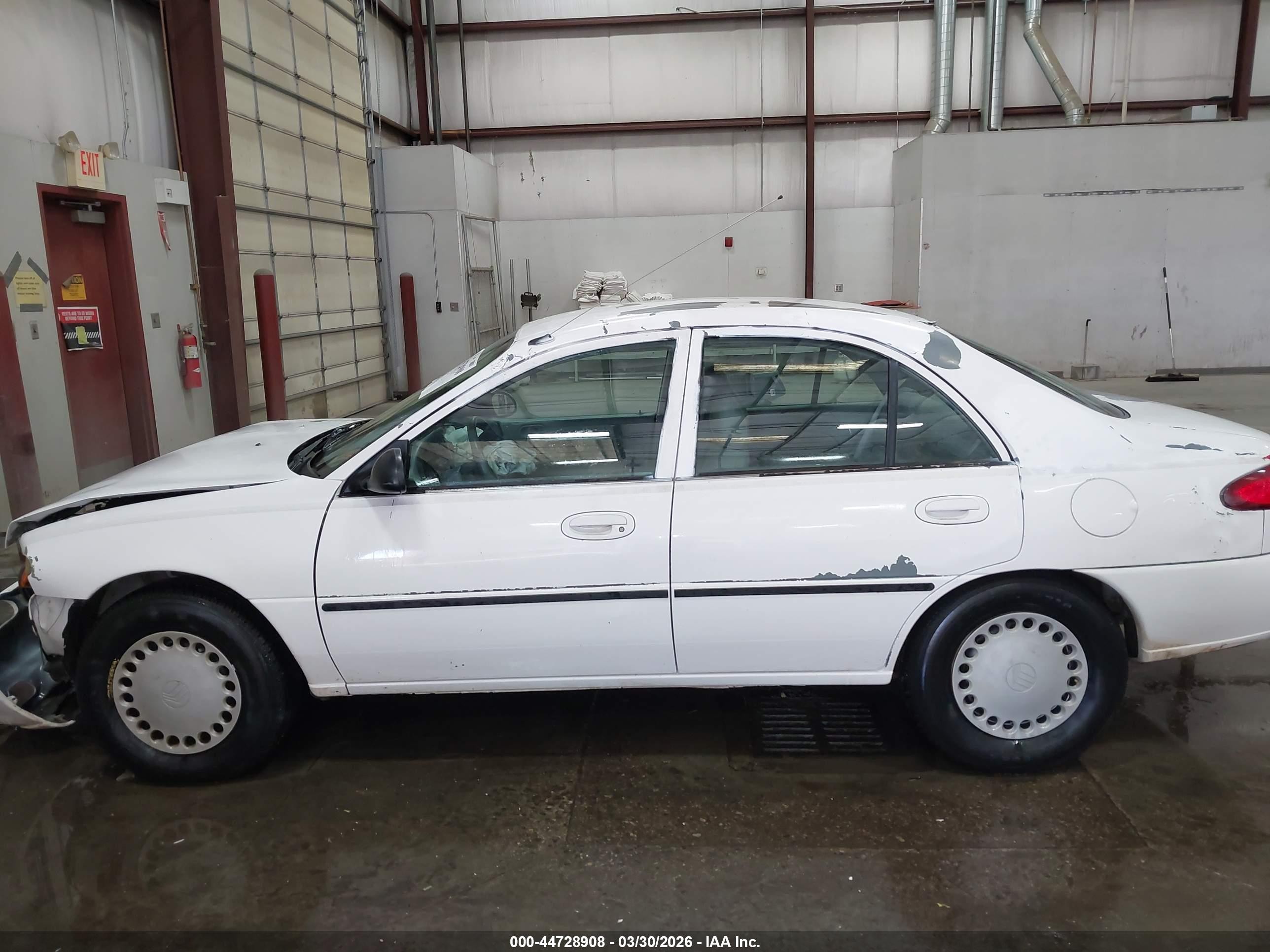 1997 Mercury Tracer Gs White vin: 1MELM10P9VW631384