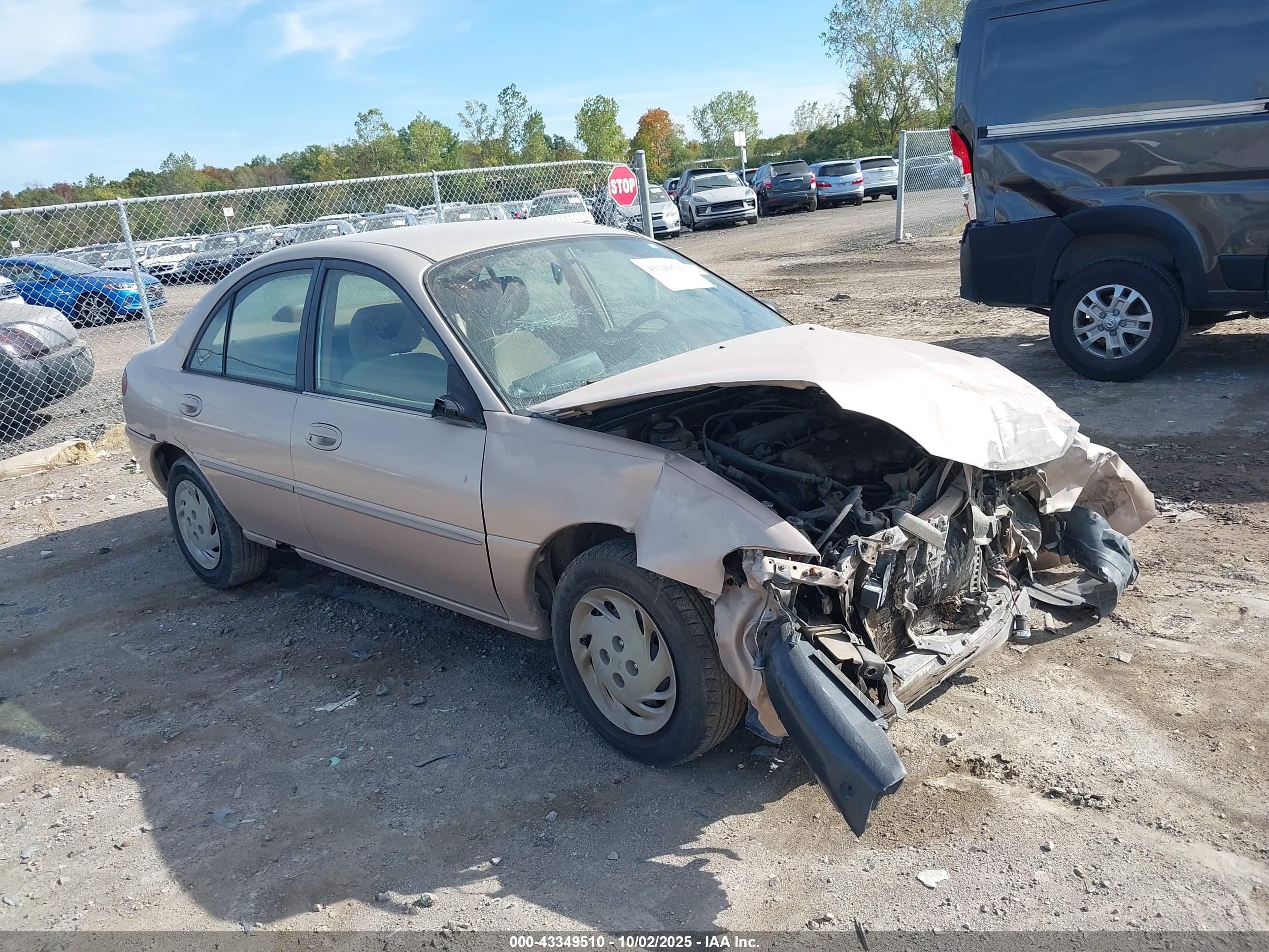1997 Mercury Tracer Ls Beige vin: 1MELM13P1VW645341