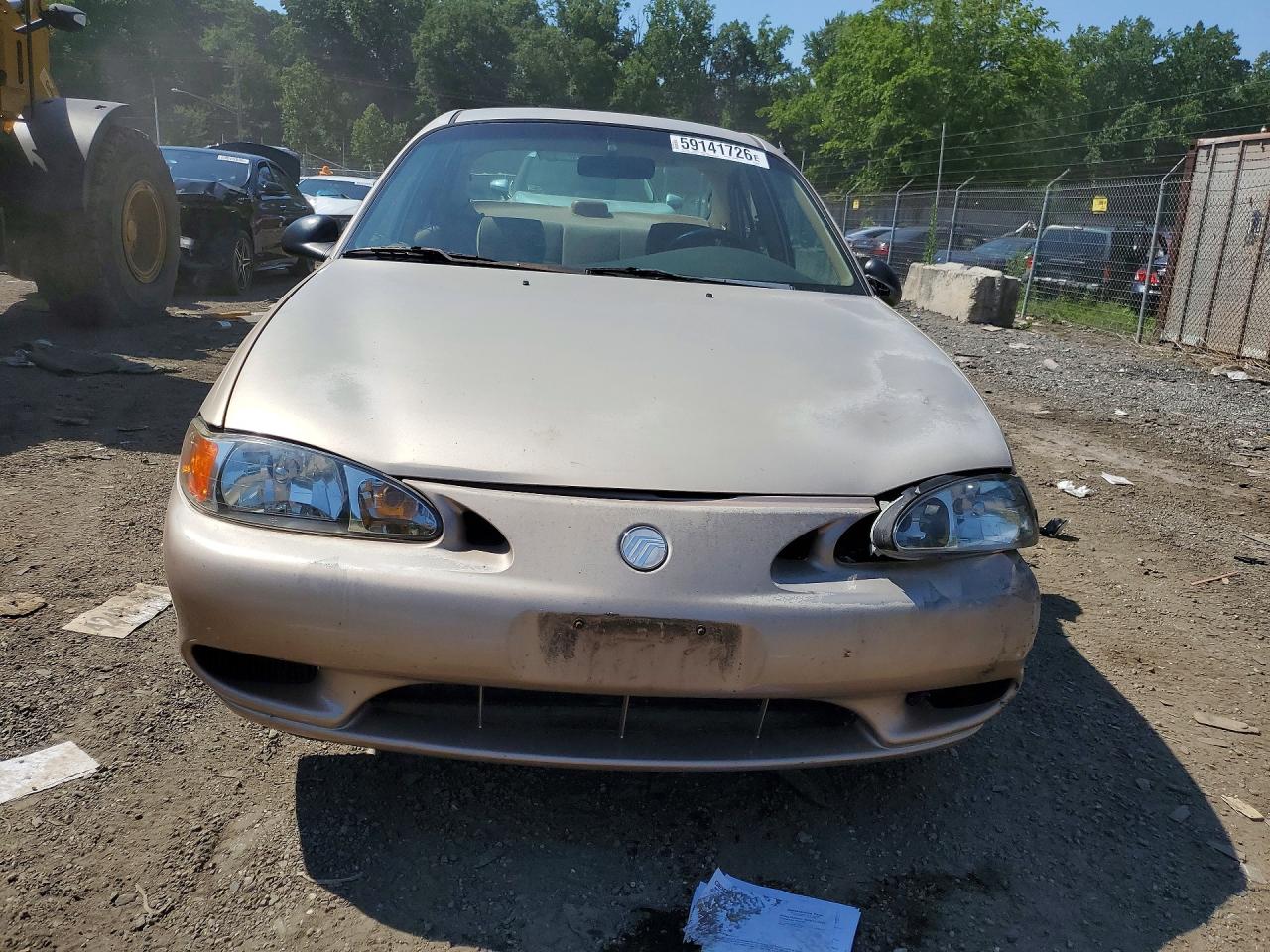 1997 Mercury Tracer Ls Silver vin: 1MELM13P1VW660339