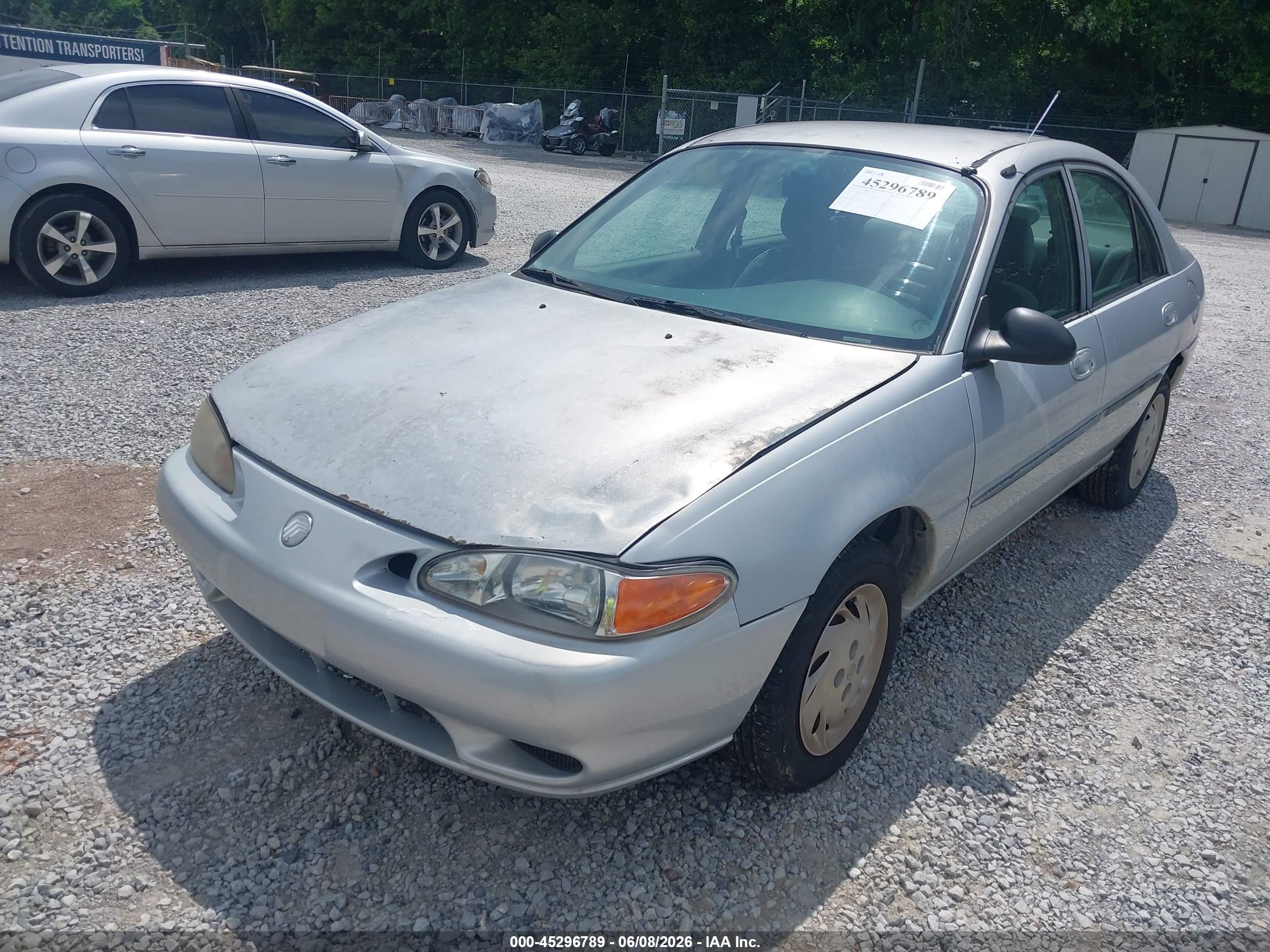 1997 Mercury Tracer Ls Silver vin: 1MELM13P5VW613346