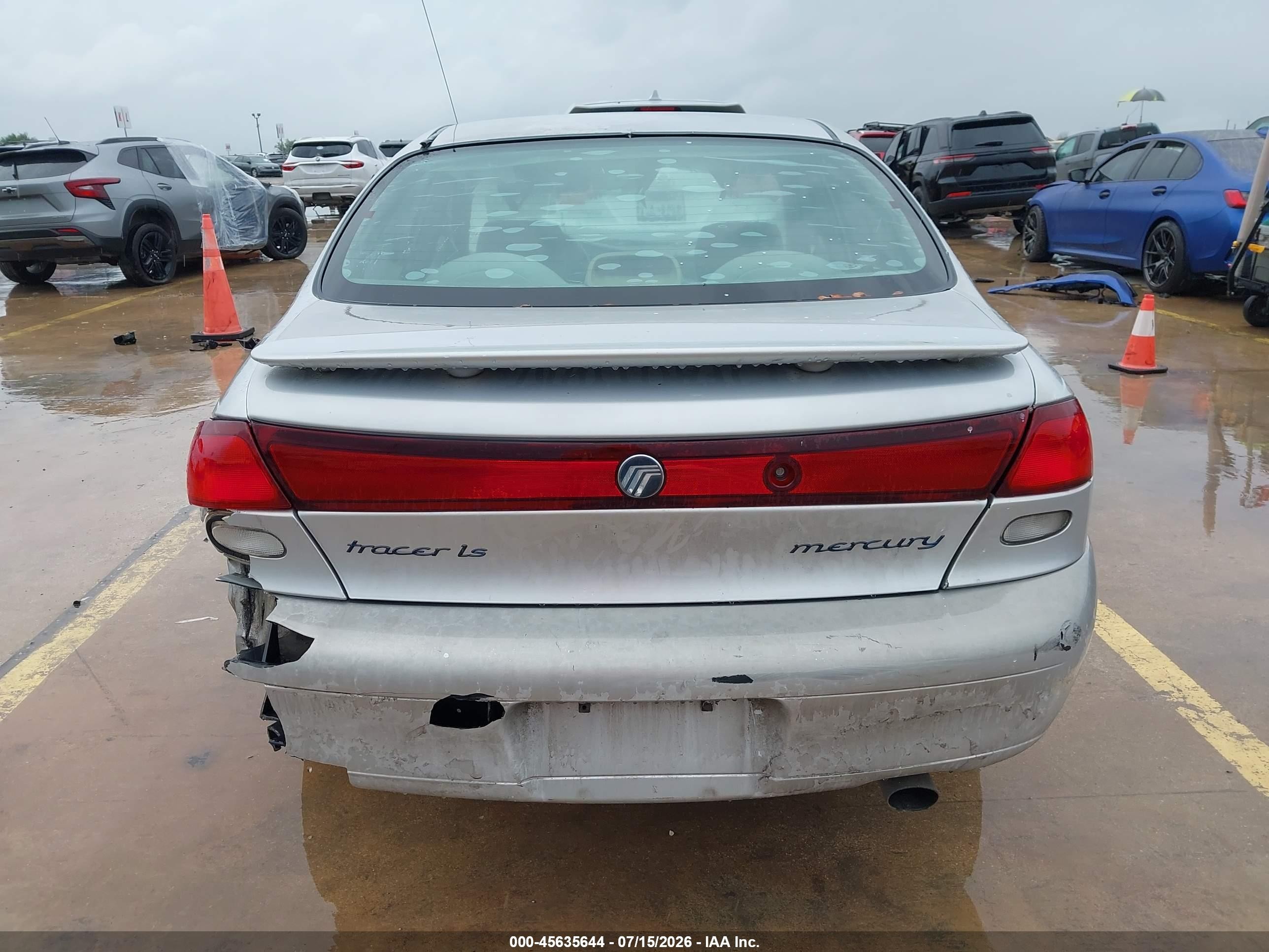 1997 Mercury Tracer Ls Silver vin: 1MELM13P8VW659012