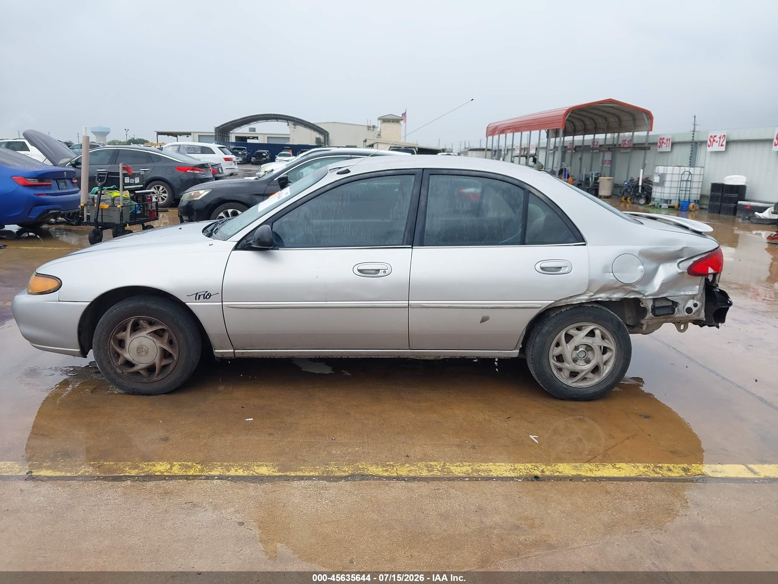 1997 Mercury Tracer Ls Silver vin: 1MELM13P8VW659012