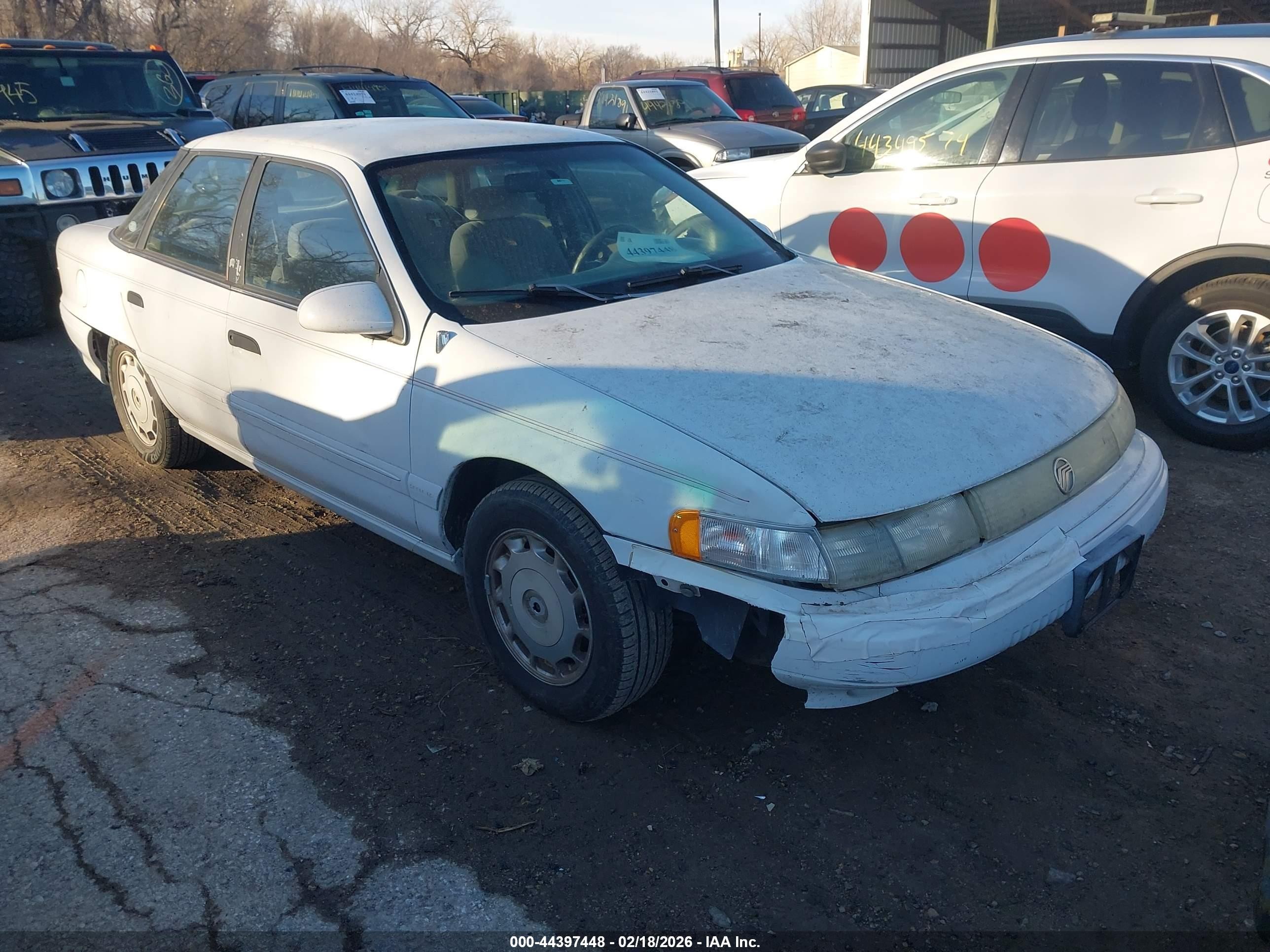 1993 Mercury Sable Gs White vin: 1MELM50U0PA603888