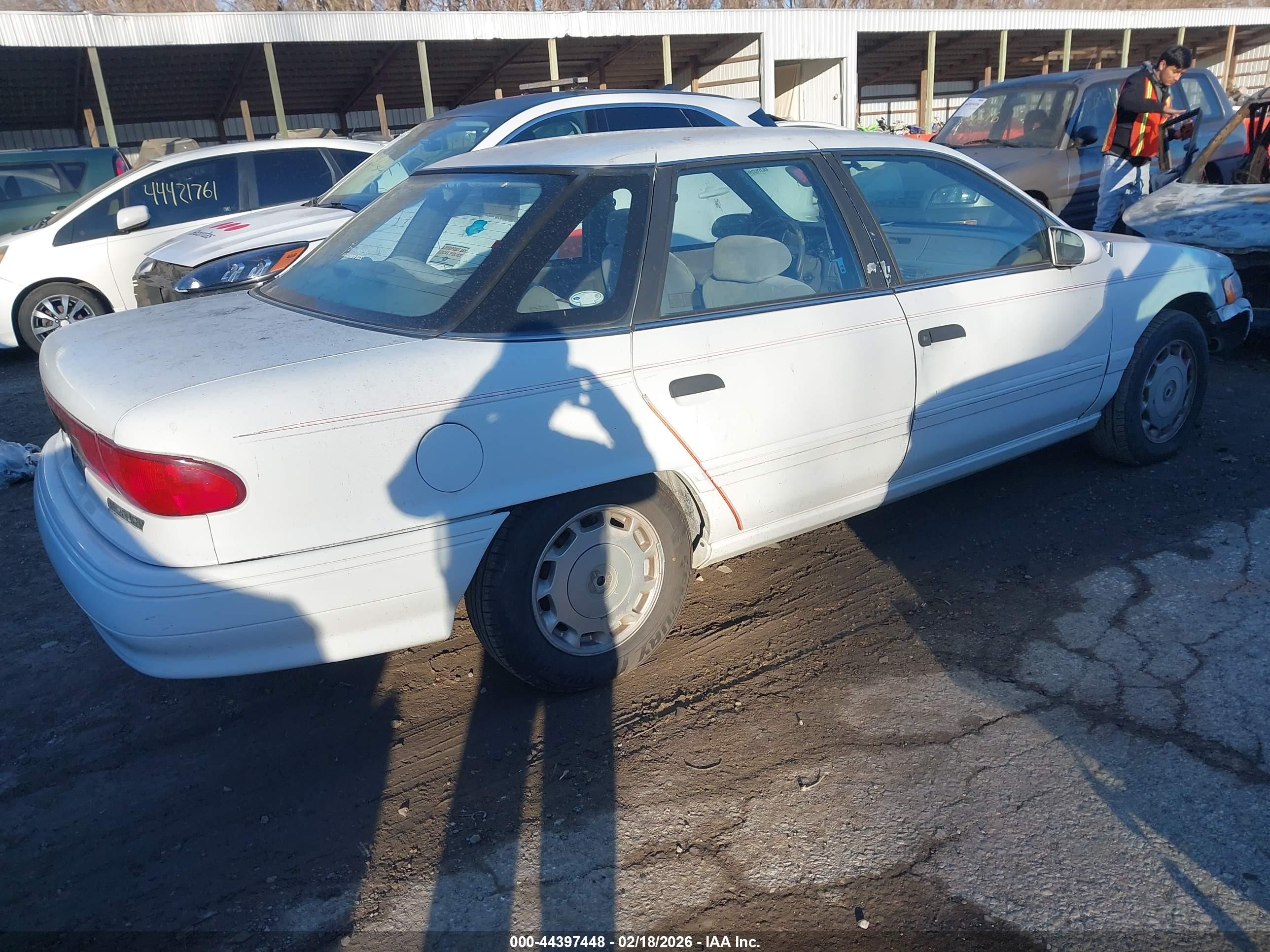 1993 Mercury Sable Gs White vin: 1MELM50U0PA603888