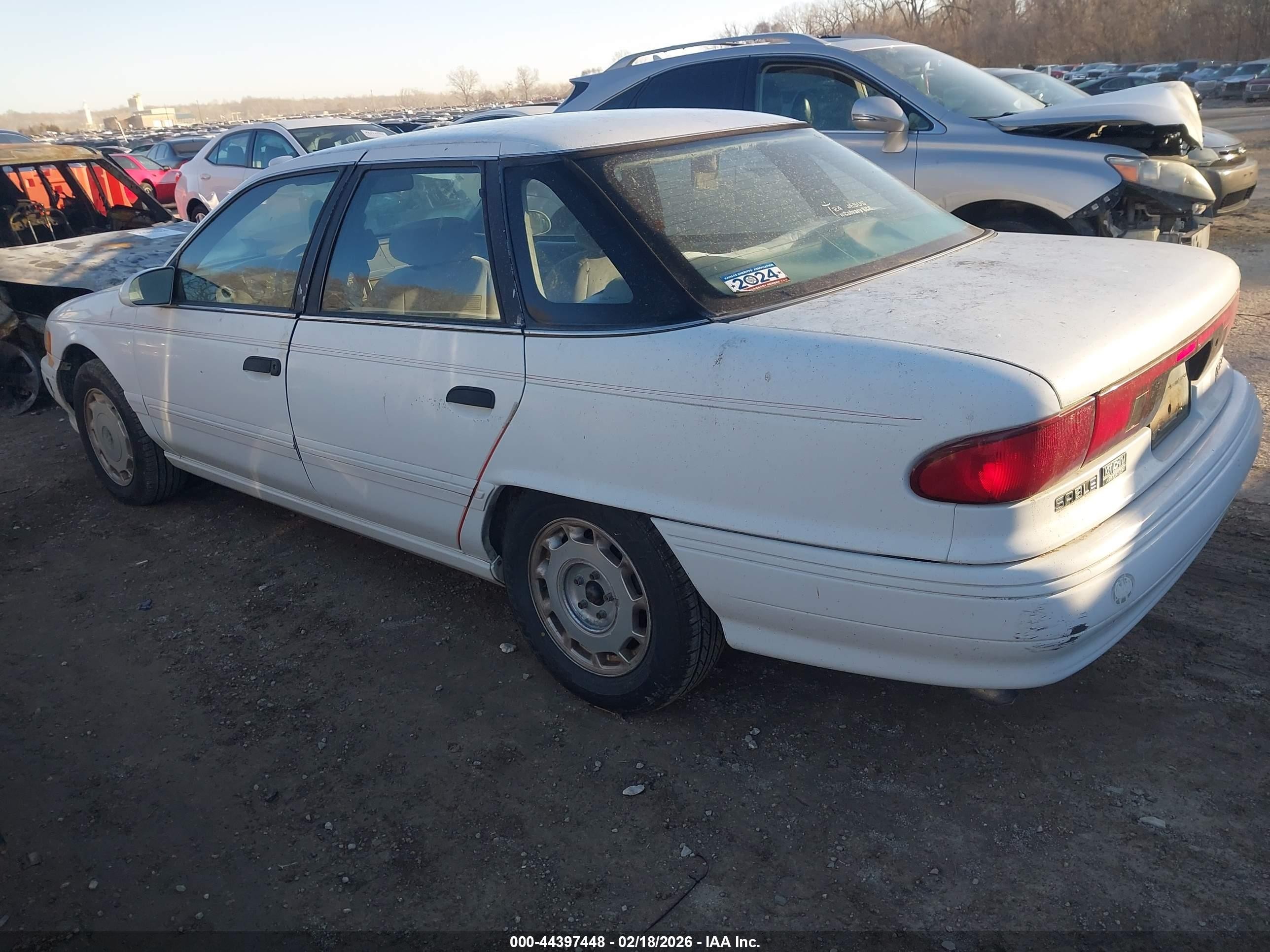1993 Mercury Sable Gs White vin: 1MELM50U0PA603888