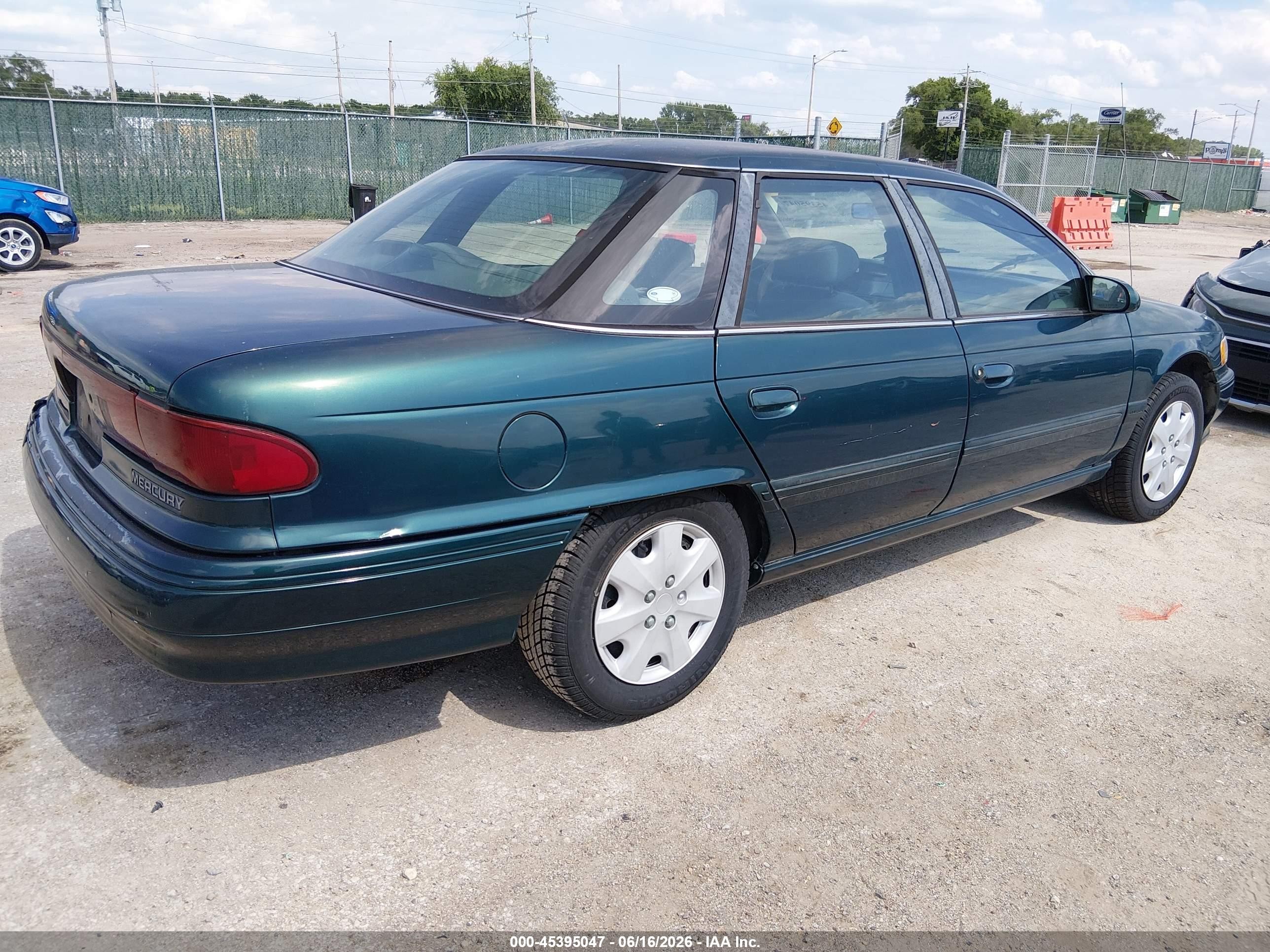 1995 Mercury Sable Gs Green vin: 1MELM50U0SA649181