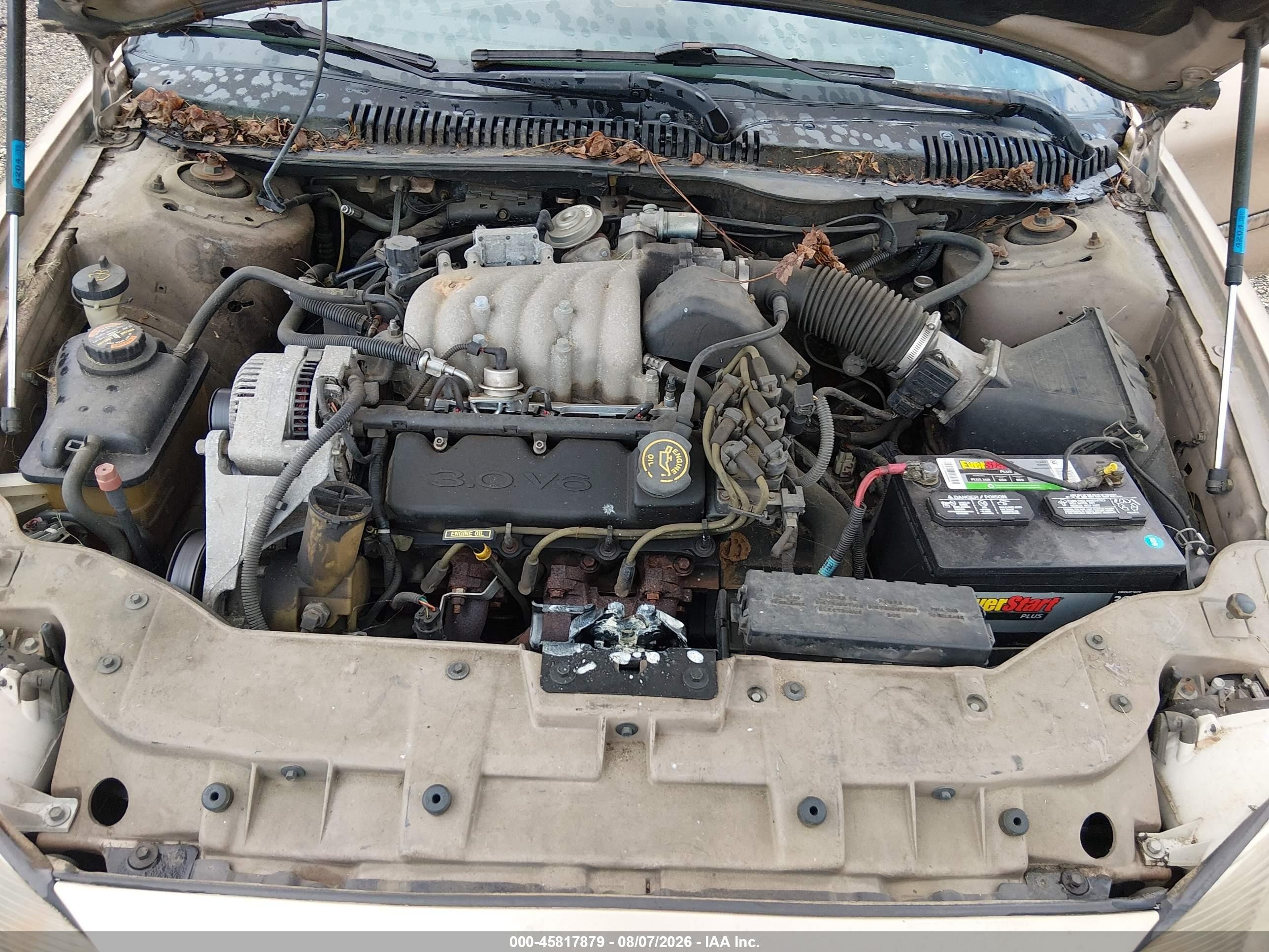 1996 Mercury Sable Gs Gold vin: 1MELM50U0TG663452
