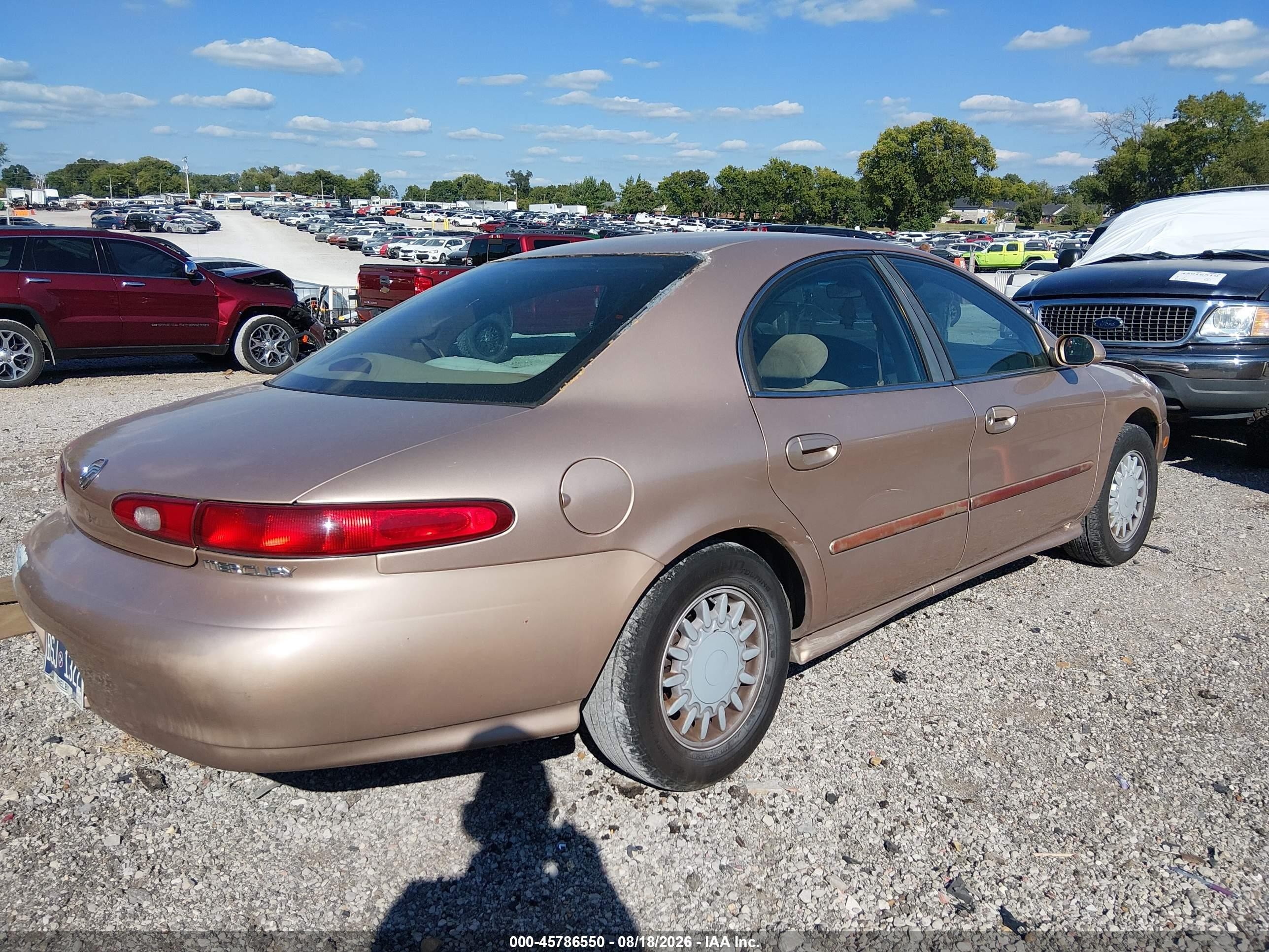 1997 Mercury Sable Gs Beige vin: 1MELM50U1VG648851