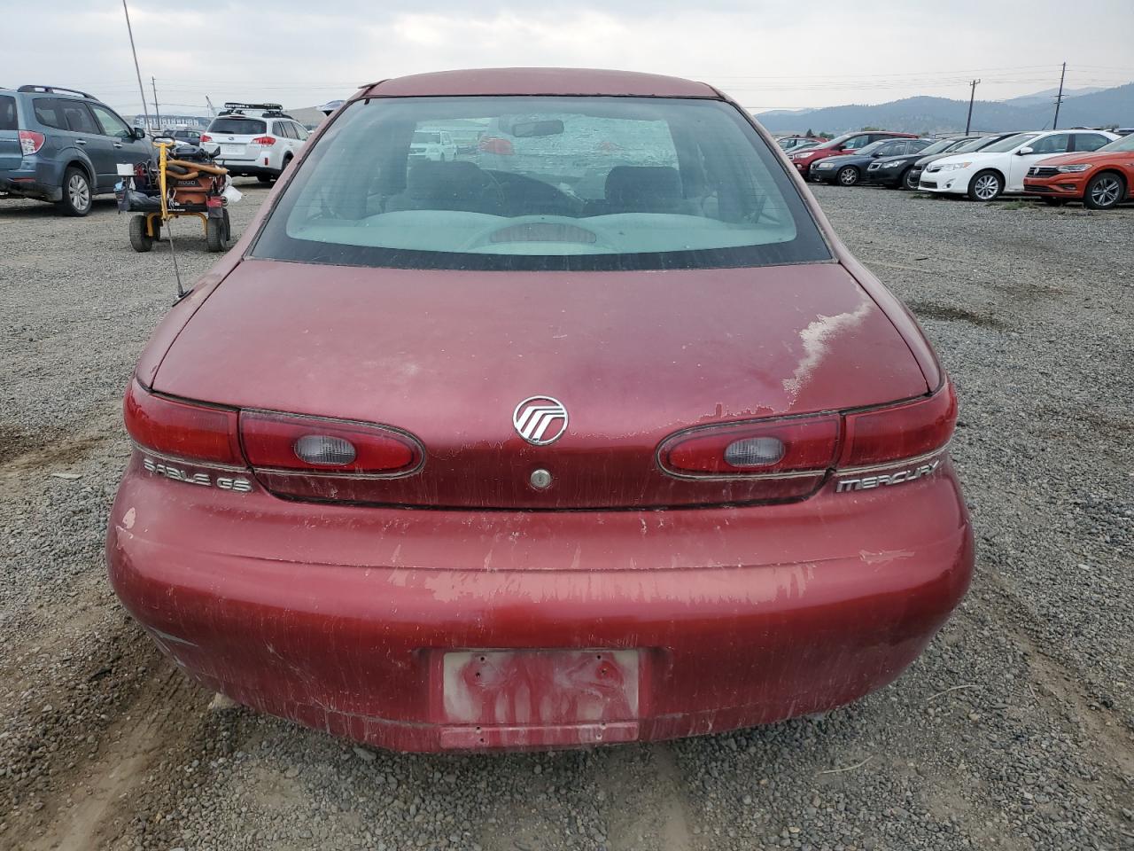 1997 Mercury Sable Gs Maroon vin: 1MELM50U4VG623359